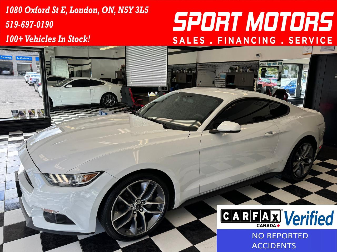 Used 2016 Ford Mustang ECO Premium+GPS+BSM+SHAKER Audio+CLEAN CARFAX for sale in London, ON