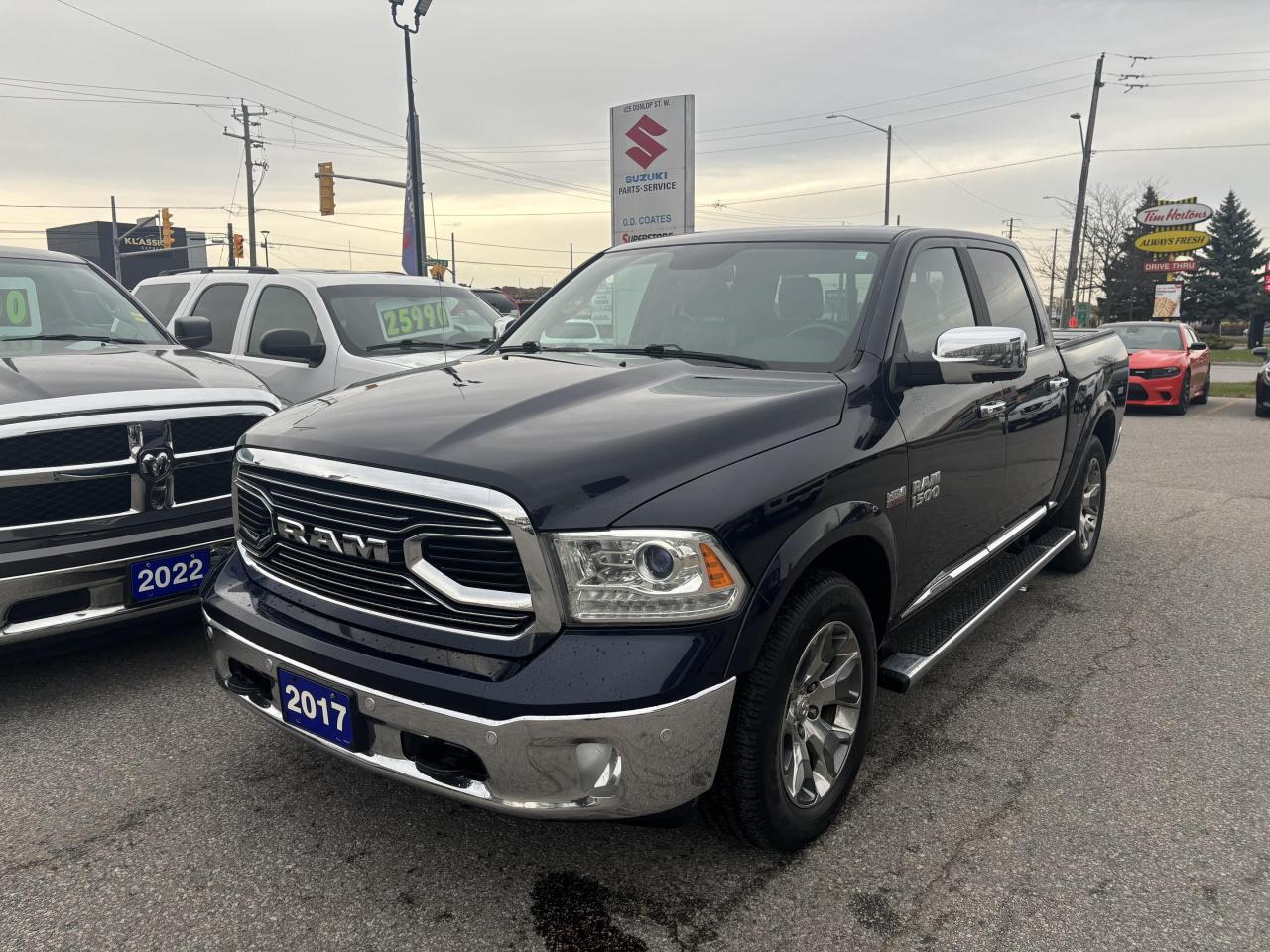 Used 2017 RAM 1500 Limited Crew Cab 4x4 ~Nav ~Cam ~Leather ~Moonroof for sale in Barrie, ON