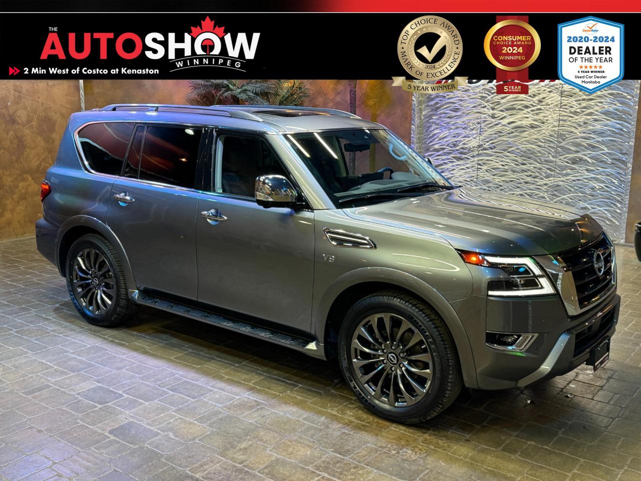 Used 2022 Nissan Armada Platinum - LOW KM!! CLEAN CARFAX!! 7-PASS!! for sale in Winnipeg, MB