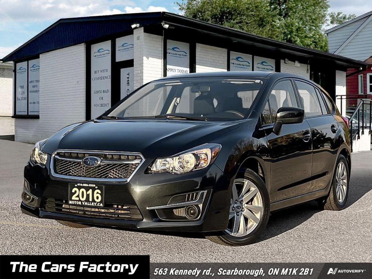 <p>Looking for a reliable and stylish wagon thats perfect for Canadian winters? Look no further than this 2016 Subaru Impreza 2.0i with Touring Package at The Cars Factory. This sleek black beauty boasts a powerful 2.0L 4-cylinder engine, delivering both efficiency and performance. With its spacious interior, youll enjoy the comfort of heated mirrors, keyless entry, and power windows. And with its advanced safety features like anti-lock brakes, driver and passenger airbags, and side airbags, you can rest assured knowing your family is protected. Plus, youll appreciate the convenience of a backup camera, cruise control, and Bluetooth connectivity.</p><p>This Impreza has only 41,411 kilometers on the odometer, making it a practically new vehicle. Its a great option for anyone who needs a dependable, fuel-efficient car with a little extra space. Whether youre navigating the city streets or hitting the open road, this Subaru will take you there in style and comfort.</p><p>Here are five of the most exciting features that make this Impreza stand out:</p><ol><li><strong>All-Wheel Drive:</strong> Conquer any weather condition with the confidence of Subarus legendary Symmetrical All-Wheel Drive system.</li><li><strong>Touring Package:</strong> Enjoy premium features like a sunroof, heated seats, and a premium sound system that elevate your driving experience.</li><li><strong>Backup Camera:</strong> Park with peace of mind, thanks to the rear-view camera that provides clear visibility behind your vehicle.</li><li><strong>No Accident History:</strong> This Impreza has a clean title, so you can be sure youre getting a reliable vehicle with no hidden surprises.</li><li><strong>Spacious Interior:</strong> Enjoy the flexibility of a roomy wagon that comfortably fits passengers and cargo alike.</li><li> </li></ol><p style=border: 0px solid #e5e7eb; box-sizing: border-box; --tw-border-spacing-x: 0; --tw-border-spacing-y: 0; --tw-translate-x: 0; --tw-translate-y: 0; --tw-rotate: 0; --tw-skew-x: 0; --tw-skew-y: 0; --tw-scale-x: 1; --tw-scale-y: 1; --tw-scroll-snap-strictness: proximity; --tw-ring-offset-width: 0px; --tw-ring-offset-color: #fff; --tw-ring-color: rgba(59,130,246,.5); --tw-ring-offset-shadow: 0 0 #0000; --tw-ring-shadow: 0 0 #0000; --tw-shadow: 0 0 #0000; --tw-shadow-colored: 0 0 #0000; margin: 0px 0px 1rem; font-size: 16px; color: #212529; font-family: open-sans, -apple-system, BlinkMacSystemFont, Segoe UI, Roboto, Oxygen, Ubuntu, Cantarell, Fira Sans, Droid Sans, Helvetica Neue, sans-serif; background-color: #ffffff;> </p><p style=border: 0px solid #e5e7eb; box-sizing: border-box; --tw-border-spacing-x: 0; --tw-border-spacing-y: 0; --tw-translate-x: 0; --tw-translate-y: 0; --tw-rotate: 0; --tw-skew-x: 0; --tw-skew-y: 0; --tw-scale-x: 1; --tw-scale-y: 1; --tw-scroll-snap-strictness: proximity; --tw-ring-offset-width: 0px; --tw-ring-offset-color: #fff; --tw-ring-color: rgba(59,130,246,.5); --tw-ring-offset-shadow: 0 0 #0000; --tw-ring-shadow: 0 0 #0000; --tw-shadow: 0 0 #0000; --tw-shadow-colored: 0 0 #0000; margin: 0px 0px 1rem; font-size: 16px; color: #212529; font-family: open-sans, -apple-system, BlinkMacSystemFont, Segoe UI, Roboto, Oxygen, Ubuntu, Cantarell, Fira Sans, Droid Sans, Helvetica Neue, sans-serif; background-color: #ffffff;><span style=border: 0px solid #e5e7eb; box-sizing: border-box; --tw-border-spacing-x: 0; --tw-border-spacing-y: 0; --tw-translate-x: 0; --tw-translate-y: 0; --tw-rotate: 0; --tw-skew-x: 0; --tw-skew-y: 0; --tw-scale-x: 1; --tw-scale-y: 1; --tw-scroll-snap-strictness: proximity; --tw-ring-offset-width: 0px; --tw-ring-offset-color: #fff; --tw-ring-color: rgba(59,130,246,.5); --tw-ring-offset-shadow: 0 0 #0000; --tw-ring-shadow: 0 0 #0000; --tw-shadow: 0 0 #0000; --tw-shadow-colored: 0 0 #0000; font-weight: bolder;>Welcome to The Cars Factory!</span></p><p style=border: 0px solid #e5e7eb; box-sizing: border-box; --tw-border-spacing-x: 0; --tw-border-spacing-y: 0; --tw-translate-x: 0; --tw-translate-y: 0; --tw-rotate: 0; --tw-skew-x: 0; --tw-skew-y: 0; --tw-scale-x: 1; --tw-scale-y: 1; --tw-scroll-snap-strictness: proximity; --tw-ring-offset-width: 0px; --tw-ring-offset-color: #fff; --tw-ring-color: rgba(59,130,246,.5); --tw-ring-offset-shadow: 0 0 #0000; --tw-ring-shadow: 0 0 #0000; --tw-shadow: 0 0 #0000; --tw-shadow-colored: 0 0 #0000; margin: 0px 0px 1rem; font-size: 16px; color: #212529; font-family: open-sans, -apple-system, BlinkMacSystemFont, Segoe UI, Roboto, Oxygen, Ubuntu, Cantarell, Fira Sans, Droid Sans, Helvetica Neue, sans-serif; background-color: #ffffff;>We operate by appointment and are located at <span style=border: 0px solid #e5e7eb; box-sizing: border-box; --tw-border-spacing-x: 0; --tw-border-spacing-y: 0; --tw-translate-x: 0; --tw-translate-y: 0; --tw-rotate: 0; --tw-skew-x: 0; --tw-skew-y: 0; --tw-scale-x: 1; --tw-scale-y: 1; --tw-scroll-snap-strictness: proximity; --tw-ring-offset-width: 0px; --tw-ring-offset-color: #fff; --tw-ring-color: rgba(59,130,246,.5); --tw-ring-offset-shadow: 0 0 #0000; --tw-ring-shadow: 0 0 #0000; --tw-shadow: 0 0 #0000; --tw-shadow-colored: 0 0 #0000; font-weight: bolder;>563 Kennedy Rd., Scarborough, Ontario, Canada.</span></p><hr style=border-top: 0px; border-right-style: initial; border-bottom-style: initial; border-left-style: initial; border-right-color: initial; border-bottom-color: initial; border-left-color: initial; border-image: initial; box-sizing: border-box; --tw-border-spacing-x: 0; --tw-border-spacing-y: 0; --tw-translate-x: 0; --tw-translate-y: 0; --tw-rotate: 0; --tw-skew-x: 0; --tw-skew-y: 0; --tw-scale-x: 1; --tw-scale-y: 1; --tw-scroll-snap-strictness: proximity; --tw-ring-offset-width: 0px; --tw-ring-offset-color: #fff; --tw-ring-color: rgba(59,130,246,.5); --tw-ring-offset-shadow: 0 0 #0000; --tw-ring-shadow: 0 0 #0000; --tw-shadow: 0 0 #0000; --tw-shadow-colored: 0 0 #0000; color: #212529; height: 1px; margin: 1rem 0px; font-size: 16px; opacity: 0.25; font-family: open-sans, -apple-system, BlinkMacSystemFont, Segoe UI, Roboto, Oxygen, Ubuntu, Cantarell, Fira Sans, Droid Sans, Helvetica Neue, sans-serif; /><p style=border: 0px solid #e5e7eb; box-sizing: border-box; --tw-border-spacing-x: 0; --tw-border-spacing-y: 0; --tw-translate-x: 0; --tw-translate-y: 0; --tw-rotate: 0; --tw-skew-x: 0; --tw-skew-y: 0; --tw-scale-x: 1; --tw-scale-y: 1; --tw-scroll-snap-strictness: proximity; --tw-ring-offset-width: 0px; --tw-ring-offset-color: #fff; --tw-ring-color: rgba(59,130,246,.5); --tw-ring-offset-shadow: 0 0 #0000; --tw-ring-shadow: 0 0 #0000; --tw-shadow: 0 0 #0000; --tw-shadow-colored: 0 0 #0000; margin: 0px 0px 1rem; font-size: 16px; color: #212529; font-family: open-sans, -apple-system, BlinkMacSystemFont, Segoe UI, Roboto, Oxygen, Ubuntu, Cantarell, Fira Sans, Droid Sans, Helvetica Neue, sans-serif; background-color: #ffffff;><span style=border: 0px solid #e5e7eb; box-sizing: border-box; --tw-border-spacing-x: 0; --tw-border-spacing-y: 0; --tw-translate-x: 0; --tw-translate-y: 0; --tw-rotate: 0; --tw-skew-x: 0; --tw-skew-y: 0; --tw-scale-x: 1; --tw-scale-y: 1; --tw-scroll-snap-strictness: proximity; --tw-ring-offset-width: 0px; --tw-ring-offset-color: #fff; --tw-ring-color: rgba(59,130,246,.5); --tw-ring-offset-shadow: 0 0 #0000; --tw-ring-shadow: 0 0 #0000; --tw-shadow: 0 0 #0000; --tw-shadow-colored: 0 0 #0000; font-weight: bolder;>CERTIFICATION</span></p><p style=border: 0px solid #e5e7eb; box-sizing: border-box; --tw-border-spacing-x: 0; --tw-border-spacing-y: 0; --tw-translate-x: 0; --tw-translate-y: 0; --tw-rotate: 0; --tw-skew-x: 0; --tw-skew-y: 0; --tw-scale-x: 1; --tw-scale-y: 1; --tw-scroll-snap-strictness: proximity; --tw-ring-offset-width: 0px; --tw-ring-offset-color: #fff; --tw-ring-color: rgba(59,130,246,.5); --tw-ring-offset-shadow: 0 0 #0000; --tw-ring-shadow: 0 0 #0000; --tw-shadow: 0 0 #0000; --tw-shadow-colored: 0 0 #0000; margin: 0px 0px 1rem; font-size: 16px; color: #212529; font-family: open-sans, -apple-system, BlinkMacSystemFont, Segoe UI, Roboto, Oxygen, Ubuntu, Cantarell, Fira Sans, Droid Sans, Helvetica Neue, sans-serif; background-color: #ffffff;>Have your new pre-owned vehicle certified by The Cars Factory! We offer a full safety inspection exceeding industry standards, including an oil change and professional detailing prior to delivery. Vehicles are not drivable if not certified and not e-tested. A certification package is available for $899. All trade-ins are welcome. Taxes and licensing are extra.</p><hr style=border-top: 0px; border-right-style: initial; border-bottom-style: initial; border-left-style: initial; border-right-color: initial; border-bottom-color: initial; border-left-color: initial; border-image: initial; box-sizing: border-box; --tw-border-spacing-x: 0; --tw-border-spacing-y: 0; --tw-translate-x: 0; --tw-translate-y: 0; --tw-rotate: 0; --tw-skew-x: 0; --tw-skew-y: 0; --tw-scale-x: 1; --tw-scale-y: 1; --tw-scroll-snap-strictness: proximity; --tw-ring-offset-width: 0px; --tw-ring-offset-color: #fff; --tw-ring-color: rgba(59,130,246,.5); --tw-ring-offset-shadow: 0 0 #0000; --tw-ring-shadow: 0 0 #0000; --tw-shadow: 0 0 #0000; --tw-shadow-colored: 0 0 #0000; color: #212529; height: 1px; margin: 1rem 0px; font-size: 16px; opacity: 0.25; font-family: open-sans, -apple-system, BlinkMacSystemFont, Segoe UI, Roboto, Oxygen, Ubuntu, Cantarell, Fira Sans, Droid Sans, Helvetica Neue, sans-serif; /><p style=border: 0px solid #e5e7eb; box-sizing: border-box; --tw-border-spacing-x: 0; --tw-border-spacing-y: 0; --tw-translate-x: 0; --tw-translate-y: 0; --tw-rotate: 0; --tw-skew-x: 0; --tw-skew-y: 0; --tw-scale-x: 1; --tw-scale-y: 1; --tw-scroll-snap-strictness: proximity; --tw-ring-offset-width: 0px; --tw-ring-offset-color: #fff; --tw-ring-color: rgba(59,130,246,.5); --tw-ring-offset-shadow: 0 0 #0000; --tw-ring-shadow: 0 0 #0000; --tw-shadow: 0 0 #0000; --tw-shadow-colored: 0 0 #0000; margin: 0px 0px 1rem; font-size: 16px; color: #212529; font-family: open-sans, -apple-system, BlinkMacSystemFont, Segoe UI, Roboto, Oxygen, Ubuntu, Cantarell, Fira Sans, Droid Sans, Helvetica Neue, sans-serif; background-color: #ffffff;><span style=border: 0px solid #e5e7eb; box-sizing: border-box; --tw-border-spacing-x: 0; --tw-border-spacing-y: 0; --tw-translate-x: 0; --tw-translate-y: 0; --tw-rotate: 0; --tw-skew-x: 0; --tw-skew-y: 0; --tw-scale-x: 1; --tw-scale-y: 1; --tw-scroll-snap-strictness: proximity; --tw-ring-offset-width: 0px; --tw-ring-offset-color: #fff; --tw-ring-color: rgba(59,130,246,.5); --tw-ring-offset-shadow: 0 0 #0000; --tw-ring-shadow: 0 0 #0000; --tw-shadow: 0 0 #0000; --tw-shadow-colored: 0 0 #0000; font-weight: bolder;>FINANCING</span></p><p style=border: 0px solid #e5e7eb; box-sizing: border-box; --tw-border-spacing-x: 0; --tw-border-spacing-y: 0; --tw-translate-x: 0; --tw-translate-y: 0; --tw-rotate: 0; --tw-skew-x: 0; --tw-skew-y: 0; --tw-scale-x: 1; --tw-scale-y: 1; --tw-scroll-snap-strictness: proximity; --tw-ring-offset-width: 0px; --tw-ring-offset-color: #fff; --tw-ring-color: rgba(59,130,246,.5); --tw-ring-offset-shadow: 0 0 #0000; --tw-ring-shadow: 0 0 #0000; --tw-shadow: 0 0 #0000; --tw-shadow-colored: 0 0 #0000; margin: 0px 0px 1rem; font-size: 16px; color: #212529; font-family: open-sans, -apple-system, BlinkMacSystemFont, Segoe UI, Roboto, Oxygen, Ubuntu, Cantarell, Fira Sans, Droid Sans, Helvetica Neue, sans-serif; background-color: #ffffff;>Experience hassle-free financing tailored to your needs. Whether you have no credit, are new to the country, or have a history of bankruptcy, consumer proposals, or collections, our finance and credit experts specialize in securing approvals. Bad credit is often sufficient. Seize the opportunity to get approved and start rebuilding your credit today. Please note that financing deals are subject to an administrative fee. Benefit from on-the-spot financing and enjoy instant approvals for a seamless process.</p><hr style=border-top: 0px; border-right-style: initial; border-bottom-style: initial; border-left-style: initial; border-right-color: initial; border-bottom-color: initial; border-left-color: initial; border-image: initial; box-sizing: border-box; --tw-border-spacing-x: 0; --tw-border-spacing-y: 0; --tw-translate-x: 0; --tw-translate-y: 0; --tw-rotate: 0; --tw-skew-x: 0; --tw-skew-y: 0; --tw-scale-x: 1; --tw-scale-y: 1; --tw-scroll-snap-strictness: proximity; --tw-ring-offset-width: 0px; --tw-ring-offset-color: #fff; --tw-ring-color: rgba(59,130,246,.5); --tw-ring-offset-shadow: 0 0 #0000; --tw-ring-shadow: 0 0 #0000; --tw-shadow: 0 0 #0000; --tw-shadow-colored: 0 0 #0000; color: #212529; height: 1px; margin: 1rem 0px; font-size: 16px; opacity: 0.25; font-family: open-sans, -apple-system, BlinkMacSystemFont, Segoe UI, Roboto, Oxygen, Ubuntu, Cantarell, Fira Sans, Droid Sans, Helvetica Neue, sans-serif; /><p style=border: 0px solid #e5e7eb; box-sizing: border-box; --tw-border-spacing-x: 0; --tw-border-spacing-y: 0; --tw-translate-x: 0; --tw-translate-y: 0; --tw-rotate: 0; --tw-skew-x: 0; --tw-skew-y: 0; --tw-scale-x: 1; --tw-scale-y: 1; --tw-scroll-snap-strictness: proximity; --tw-ring-offset-width: 0px; --tw-ring-offset-color: #fff; --tw-ring-color: rgba(59,130,246,.5); --tw-ring-offset-shadow: 0 0 #0000; --tw-ring-shadow: 0 0 #0000; --tw-shadow: 0 0 #0000; --tw-shadow-colored: 0 0 #0000; margin: 0px 0px 1rem; font-size: 16px; color: #212529; font-family: open-sans, -apple-system, BlinkMacSystemFont, Segoe UI, Roboto, Oxygen, Ubuntu, Cantarell, Fira Sans, Droid Sans, Helvetica Neue, sans-serif; background-color: #ffffff;><span style=border: 0px solid #e5e7eb; box-sizing: border-box; --tw-border-spacing-x: 0; --tw-border-spacing-y: 0; --tw-translate-x: 0; --tw-translate-y: 0; --tw-rotate: 0; --tw-skew-x: 0; --tw-skew-y: 0; --tw-scale-x: 1; --tw-scale-y: 1; --tw-scroll-snap-strictness: proximity; --tw-ring-offset-width: 0px; --tw-ring-offset-color: #fff; --tw-ring-color: rgba(59,130,246,.5); --tw-ring-offset-shadow: 0 0 #0000; --tw-ring-shadow: 0 0 #0000; --tw-shadow: 0 0 #0000; --tw-shadow-colored: 0 0 #0000; font-weight: bolder;>WARRANTY</span></p><p style=border: 0px solid #e5e7eb; box-sizing: border-box; --tw-border-spacing-x: 0; --tw-border-spacing-y: 0; --tw-translate-x: 0; --tw-translate-y: 0; --tw-rotate: 0; --tw-skew-x: 0; --tw-skew-y: 0; --tw-scale-x: 1; --tw-scale-y: 1; --tw-scroll-snap-strictness: proximity; --tw-ring-offset-width: 0px; --tw-ring-offset-color: #fff; --tw-ring-color: rgba(59,130,246,.5); --tw-ring-offset-shadow: 0 0 #0000; --tw-ring-shadow: 0 0 #0000; --tw-shadow: 0 0 #0000; --tw-shadow-colored: 0 0 #0000; margin: 0px 0px 1rem; font-size: 16px; color: #212529; font-family: open-sans, -apple-system, BlinkMacSystemFont, Segoe UI, Roboto, Oxygen, Ubuntu, Cantarell, Fira Sans, Droid Sans, Helvetica Neue, sans-serif; background-color: #ffffff;>Extend your peace of mind with an eligible extended warranty for this vehicle. Explore customizable coverage options for added assurance. Consult with our team to select the ideal plan for your needs.</p><hr style=border-top: 0px; border-right-style: initial; border-bottom-style: initial; border-left-style: initial; border-right-color: initial; border-bottom-color: initial; border-left-color: initial; border-image: initial; box-sizing: border-box; --tw-border-spacing-x: 0; --tw-border-spacing-y: 0; --tw-translate-x: 0; --tw-translate-y: 0; --tw-rotate: 0; --tw-skew-x: 0; --tw-skew-y: 0; --tw-scale-x: 1; --tw-scale-y: 1; --tw-scroll-snap-strictness: proximity; --tw-ring-offset-width: 0px; --tw-ring-offset-color: #fff; --tw-ring-color: rgba(59,130,246,.5); --tw-ring-offset-shadow: 0 0 #0000; --tw-ring-shadow: 0 0 #0000; --tw-shadow: 0 0 #0000; --tw-shadow-colored: 0 0 #0000; color: #212529; height: 1px; margin: 1rem 0px; font-size: 16px; opacity: 0.25; font-family: open-sans, -apple-system, BlinkMacSystemFont, Segoe UI, Roboto, Oxygen, Ubuntu, Cantarell, Fira Sans, Droid Sans, Helvetica Neue, sans-serif; /><p style=border: 0px solid #e5e7eb; box-sizing: border-box; --tw-border-spacing-x: 0; --tw-border-spacing-y: 0; --tw-translate-x: 0; --tw-translate-y: 0; --tw-rotate: 0; --tw-skew-x: 0; --tw-skew-y: 0; --tw-scale-x: 1; --tw-scale-y: 1; --tw-scroll-snap-strictness: proximity; --tw-ring-offset-width: 0px; --tw-ring-offset-color: #fff; --tw-ring-color: rgba(59,130,246,.5); --tw-ring-offset-shadow: 0 0 #0000; --tw-ring-shadow: 0 0 #0000; --tw-shadow: 0 0 #0000; --tw-shadow-colored: 0 0 #0000; margin: 0px 0px 1rem; font-size: 16px; color: #212529; font-family: open-sans, -apple-system, BlinkMacSystemFont, Segoe UI, Roboto, Oxygen, Ubuntu, Cantarell, Fira Sans, Droid Sans, Helvetica Neue, sans-serif; background-color: #ffffff;><span style=border: 0px solid #e5e7eb; box-sizing: border-box; --tw-border-spacing-x: 0; --tw-border-spacing-y: 0; --tw-translate-x: 0; --tw-translate-y: 0; --tw-rotate: 0; --tw-skew-x: 0; --tw-skew-y: 0; --tw-scale-x: 1; --tw-scale-y: 1; --tw-scroll-snap-strictness: proximity; --tw-ring-offset-width: 0px; --tw-ring-offset-color: #fff; --tw-ring-color: rgba(59,130,246,.5); --tw-ring-offset-shadow: 0 0 #0000; --tw-ring-shadow: 0 0 #0000; --tw-shadow: 0 0 #0000; --tw-shadow-colored: 0 0 #0000; font-weight: bolder;>PRICE</span></p><p style=border: 0px solid #e5e7eb; box-sizing: border-box; --tw-border-spacing-x: 0; --tw-border-spacing-y: 0; --tw-translate-x: 0; --tw-translate-y: 0; --tw-rotate: 0; --tw-skew-x: 0; --tw-skew-y: 0; --tw-scale-x: 1; --tw-scale-y: 1; --tw-scroll-snap-strictness: proximity; --tw-ring-offset-width: 0px; --tw-ring-offset-color: #fff; --tw-ring-color: rgba(59,130,246,.5); --tw-ring-offset-shadow: 0 0 #0000; --tw-ring-shadow: 0 0 #0000; --tw-shadow: 0 0 #0000; --tw-shadow-colored: 0 0 #0000; margin: 0px 0px 1rem; font-size: 16px; color: #212529; font-family: open-sans, -apple-system, BlinkMacSystemFont, Segoe UI, Roboto, Oxygen, Ubuntu, Cantarell, Fira Sans, Droid Sans, Helvetica Neue, sans-serif; background-color: #ffffff;>At The Cars Factory, transparency is our policy. We offer no-haggle pricing, ensuring everyone receives the best price from the start. Constant market monitoring allows you to buy with confidence, knowing youre getting a great deal.</p><hr style=border-top: 0px; border-right-style: initial; border-bottom-style: initial; border-left-style: initial; border-right-color: initial; border-bottom-color: initial; border-left-color: initial; border-image: initial; box-sizing: border-box; --tw-border-spacing-x: 0; --tw-border-spacing-y: 0; --tw-translate-x: 0; --tw-translate-y: 0; --tw-rotate: 0; --tw-skew-x: 0; --tw-skew-y: 0; --tw-scale-x: 1; --tw-scale-y: 1; --tw-scroll-snap-strictness: proximity; --tw-ring-offset-width: 0px; --tw-ring-offset-color: #fff; --tw-ring-color: rgba(59,130,246,.5); --tw-ring-offset-shadow: 0 0 #0000; --tw-ring-shadow: 0 0 #0000; --tw-shadow: 0 0 #0000; --tw-shadow-colored: 0 0 #0000; color: #212529; height: 1px; margin: 1rem 0px; font-size: 16px; opacity: 0.25; font-family: open-sans, -apple-system, BlinkMacSystemFont, Segoe UI, Roboto, Oxygen, Ubuntu, Cantarell, Fira Sans, Droid Sans, Helvetica Neue, sans-serif; /><p style=border: 0px solid #e5e7eb; box-sizing: border-box; --tw-border-spacing-x: 0; --tw-border-spacing-y: 0; --tw-translate-x: 0; --tw-translate-y: 0; --tw-rotate: 0; --tw-skew-x: 0; --tw-skew-y: 0; --tw-scale-x: 1; --tw-scale-y: 1; --tw-scroll-snap-strictness: proximity; --tw-ring-offset-width: 0px; --tw-ring-offset-color: #fff; --tw-ring-color: rgba(59,130,246,.5); --tw-ring-offset-shadow: 0 0 #0000; --tw-ring-shadow: 0 0 #0000; --tw-shadow: 0 0 #0000; --tw-shadow-colored: 0 0 #0000; margin: 0px 0px 1rem; font-size: 16px; color: #212529; font-family: open-sans, -apple-system, BlinkMacSystemFont, Segoe UI, Roboto, Oxygen, Ubuntu, Cantarell, Fira Sans, Droid Sans, Helvetica Neue, sans-serif; background-color: #ffffff;><span style=border: 0px solid #e5e7eb; box-sizing: border-box; --tw-border-spacing-x: 0; --tw-border-spacing-y: 0; --tw-translate-x: 0; --tw-translate-y: 0; --tw-rotate: 0; --tw-skew-x: 0; --tw-skew-y: 0; --tw-scale-x: 1; --tw-scale-y: 1; --tw-scroll-snap-strictness: proximity; --tw-ring-offset-width: 0px; --tw-ring-offset-color: #fff; --tw-ring-color: rgba(59,130,246,.5); --tw-ring-offset-shadow: 0 0 #0000; --tw-ring-shadow: 0 0 #0000; --tw-shadow: 0 0 #0000; --tw-shadow-colored: 0 0 #0000; font-weight: bolder;>Discover The Cars Factory Difference</span></p><p style=border: 0px solid #e5e7eb; box-sizing: border-box; --tw-border-spacing-x: 0; --tw-border-spacing-y: 0; --tw-translate-x: 0; --tw-translate-y: 0; --tw-rotate: 0; --tw-skew-x: 0; --tw-skew-y: 0; --tw-scale-x: 1; --tw-scale-y: 1; --tw-scroll-snap-strictness: proximity; --tw-ring-offset-width: 0px; --tw-ring-offset-color: #fff; --tw-ring-color: rgba(59,130,246,.5); --tw-ring-offset-shadow: 0 0 #0000; --tw-ring-shadow: 0 0 #0000; --tw-shadow: 0 0 #0000; --tw-shadow-colored: 0 0 #0000; margin: 0px 0px 1rem; font-size: 16px; color: #212529; font-family: open-sans, -apple-system, BlinkMacSystemFont, Segoe UI, Roboto, Oxygen, Ubuntu, Cantarell, Fira Sans, Droid Sans, Helvetica Neue, sans-serif; background-color: #ffffff;>Where quality, transparency, and customer satisfaction converge.</p>