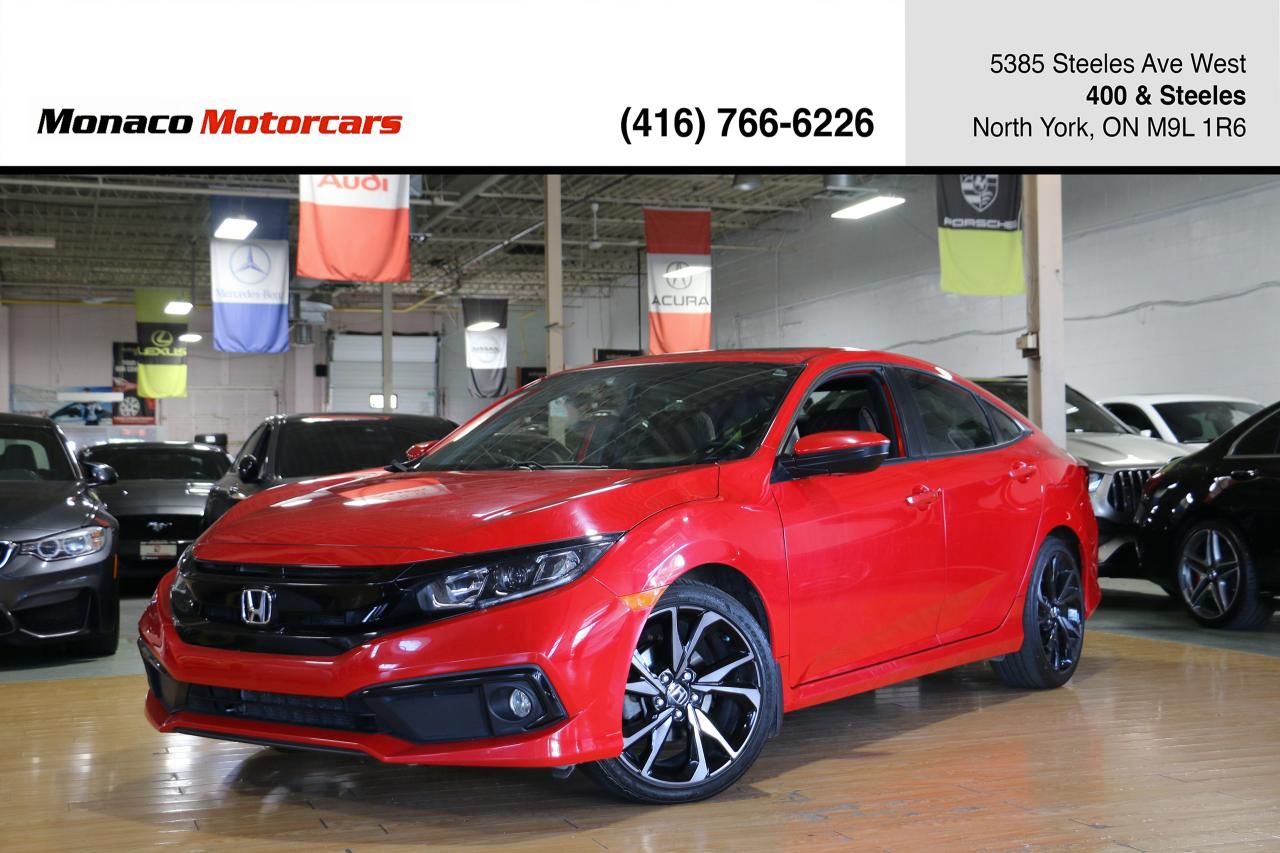 Used 2021 Honda Civic SPORT - LOW KM|PUSH SATRT|SUNROOF|CAMERA|LANEKEEP for sale in North York, ON