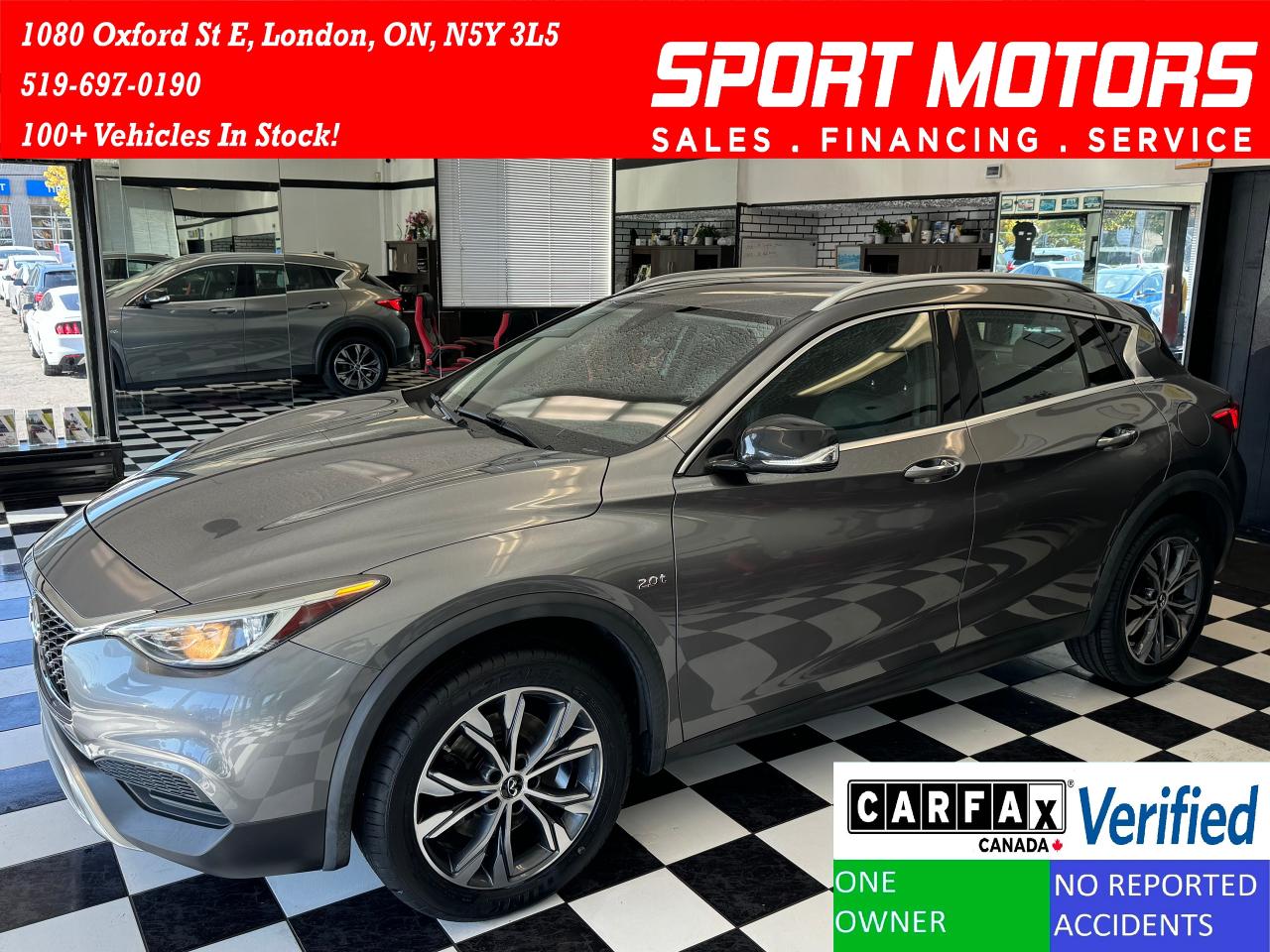 Used 2017 Infiniti QX30 QX30 AWD+New Tires+Camera+Bluetooth+CLEAN CARFAX for sale in London, ON