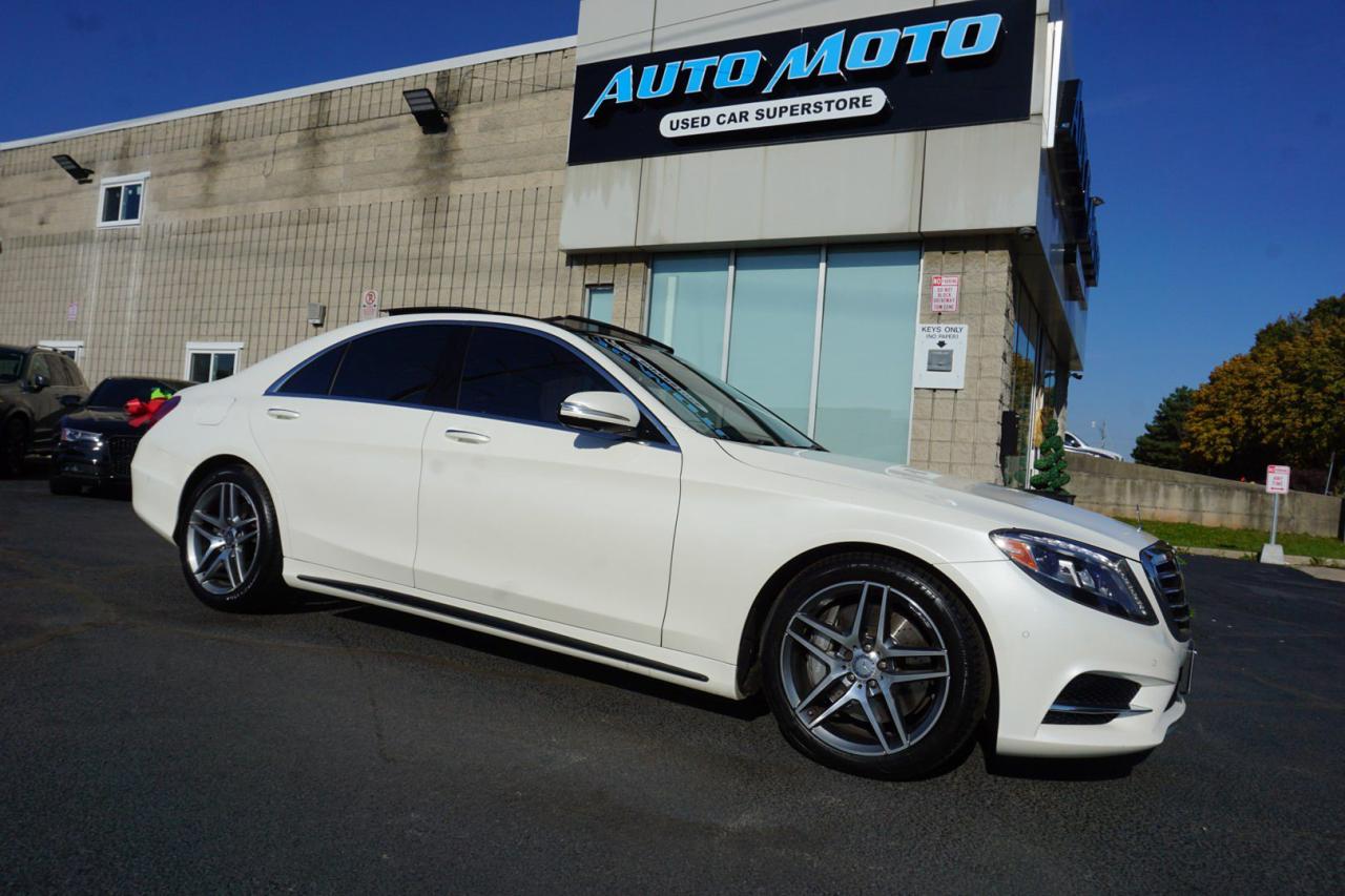 Used 2015 Mercedes-Benz S-Class S550 4MATIC SAFETY INCLUDED 360 CAMERA NAV BLUETOOTH LEATHER HEATED SEATS PANO ROOF CRUISE ALLOYS for sale in Burlington, ON