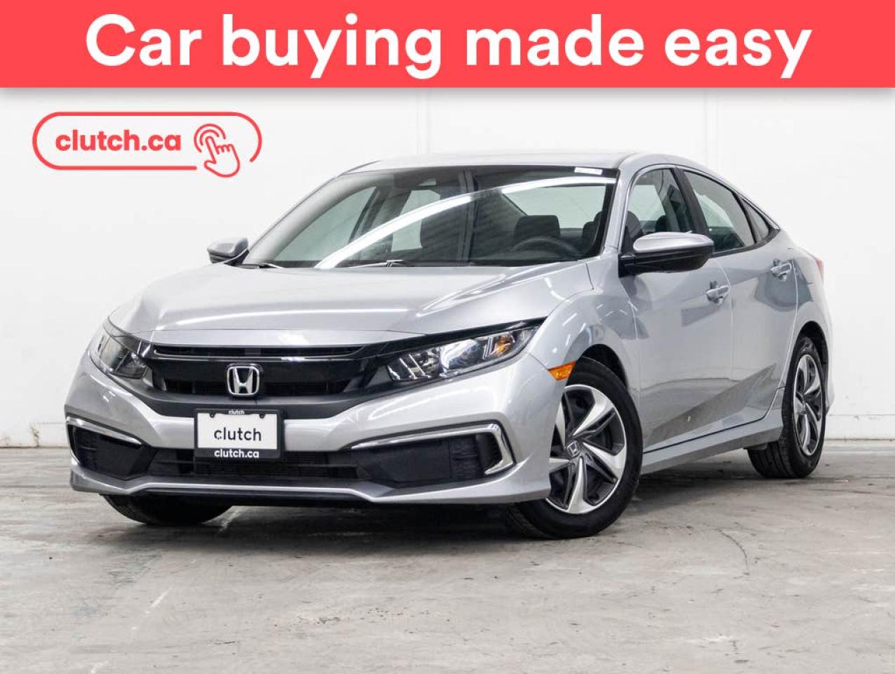 Used 2021 Honda Civic LX w/ Apple CarPlay & Android Auto, Heated Front Seats, Rearview Camera for sale in Toronto, ON