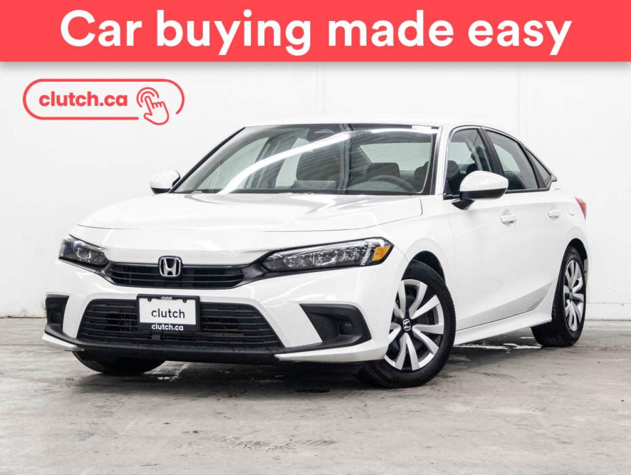 Used 2024 Honda Civic LX w/ Apple CarPlay & Android Auto, Heated Front Seats, Rearview Camera for sale in Toronto, ON