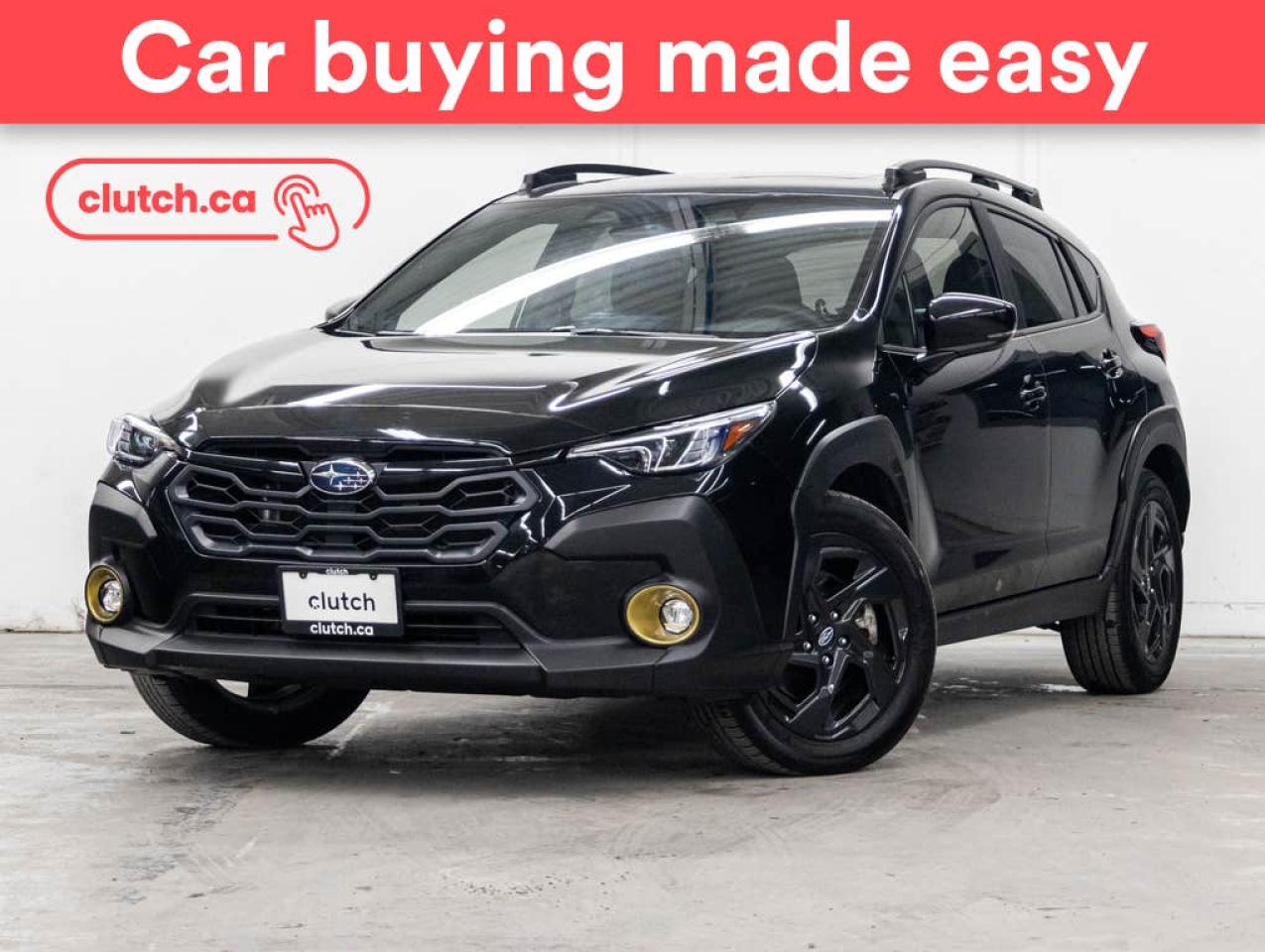 Used 2024 Subaru XV Crosstrek Onyx AWD w/ Apple CarPlay & Android Auto, Heated Steering Wheel, Heated Front Seats for sale in Toronto, ON