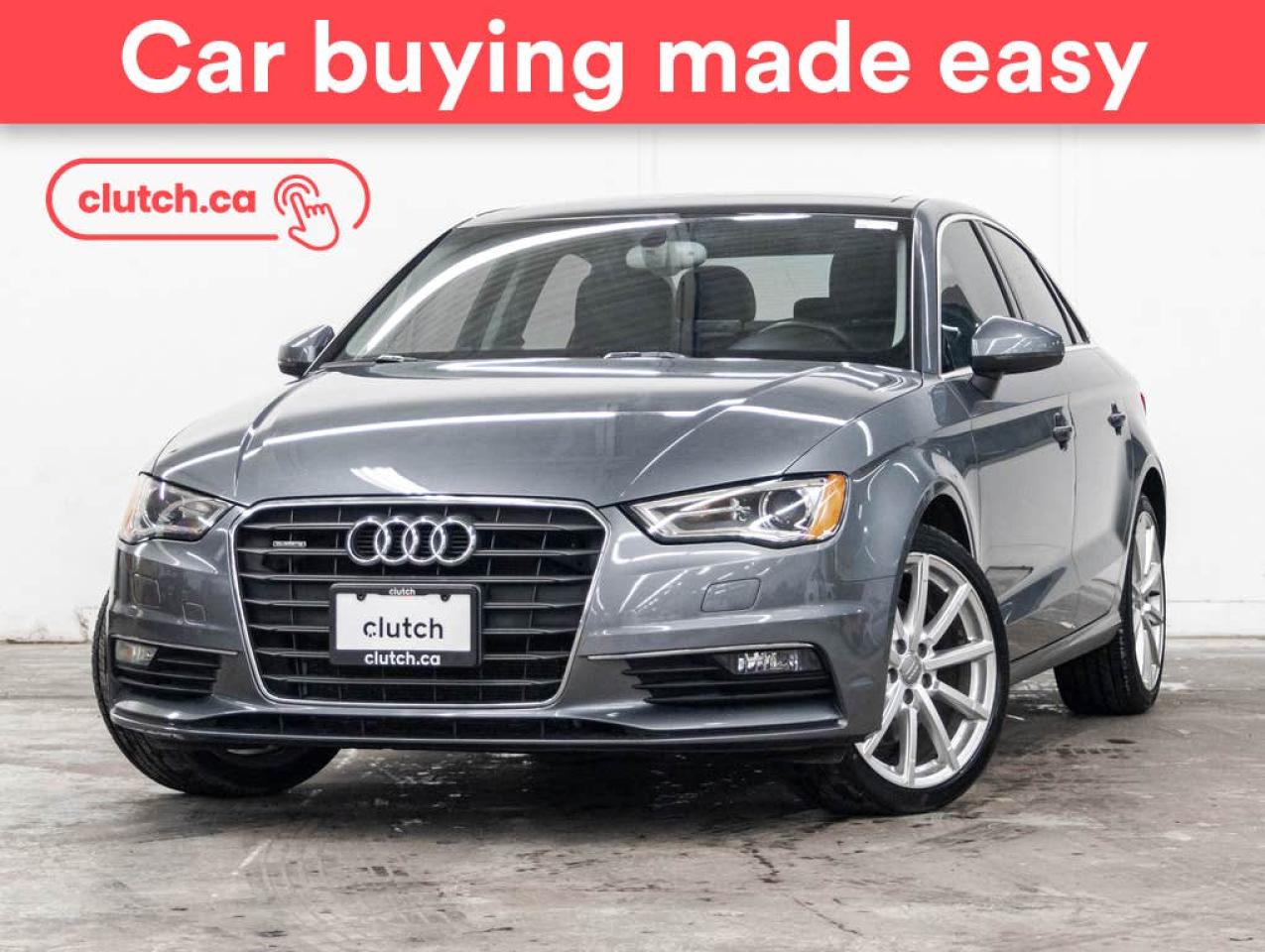 Used 2015 Audi A3 2.0T Progressiv AWD w/ Power Sunroof, Dual Zone A/C, Heated Front Seats for sale in Toronto, ON