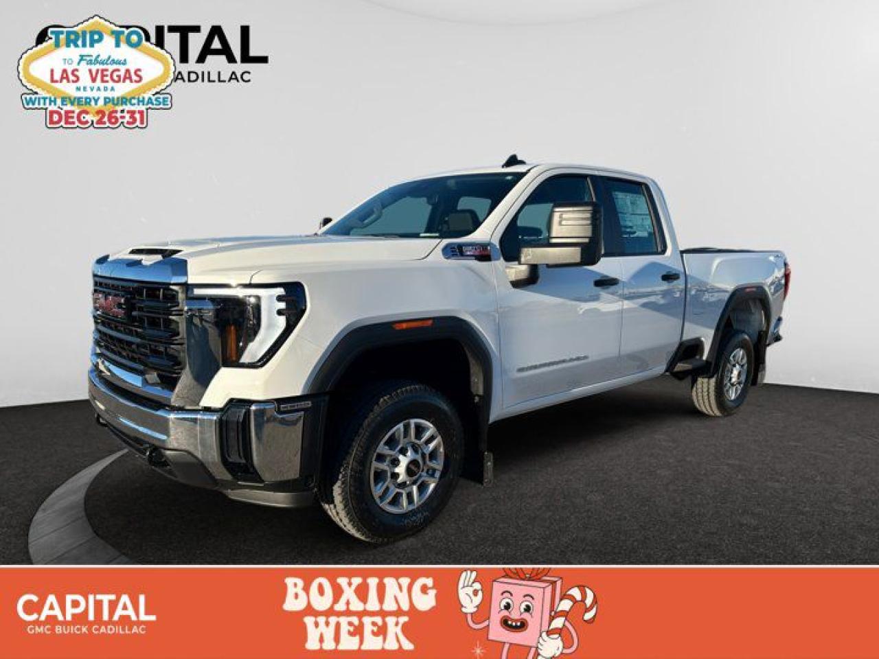 This 2025 GMC Sierra 2500HD in Summit White is equipped with 4WD and Turbocharged Diesel V8 6.6L/ engine.Check out this vehicles pictures, features, options and specs, and let us know if you have any questions. Helping find the perfect vehicle FOR YOU is our only priority.P.S...Sometimes texting is easier. Text (or call) 306-801-9090 for fast answers at your fingertips!Dealer License #914248Disclaimer: All prices are plus taxes & include all cash credits & loyalties. See dealer for Details.