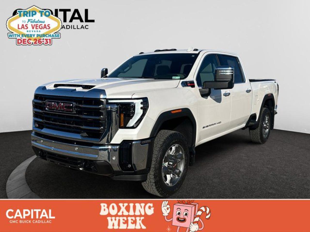 This 2025 GMC Sierra 2500HD in White Frost Tricoat is equipped with 4WD and Turbocharged Diesel V8 6.6L/ engine.Check out this vehicles pictures, features, options and specs, and let us know if you have any questions. Helping find the perfect vehicle FOR YOU is our only priority.P.S...Sometimes texting is easier. Text (or call) 306-801-9090 for fast answers at your fingertips!Dealer License #914248Disclaimer: All prices are plus taxes & include all cash credits & loyalties. See dealer for Details.