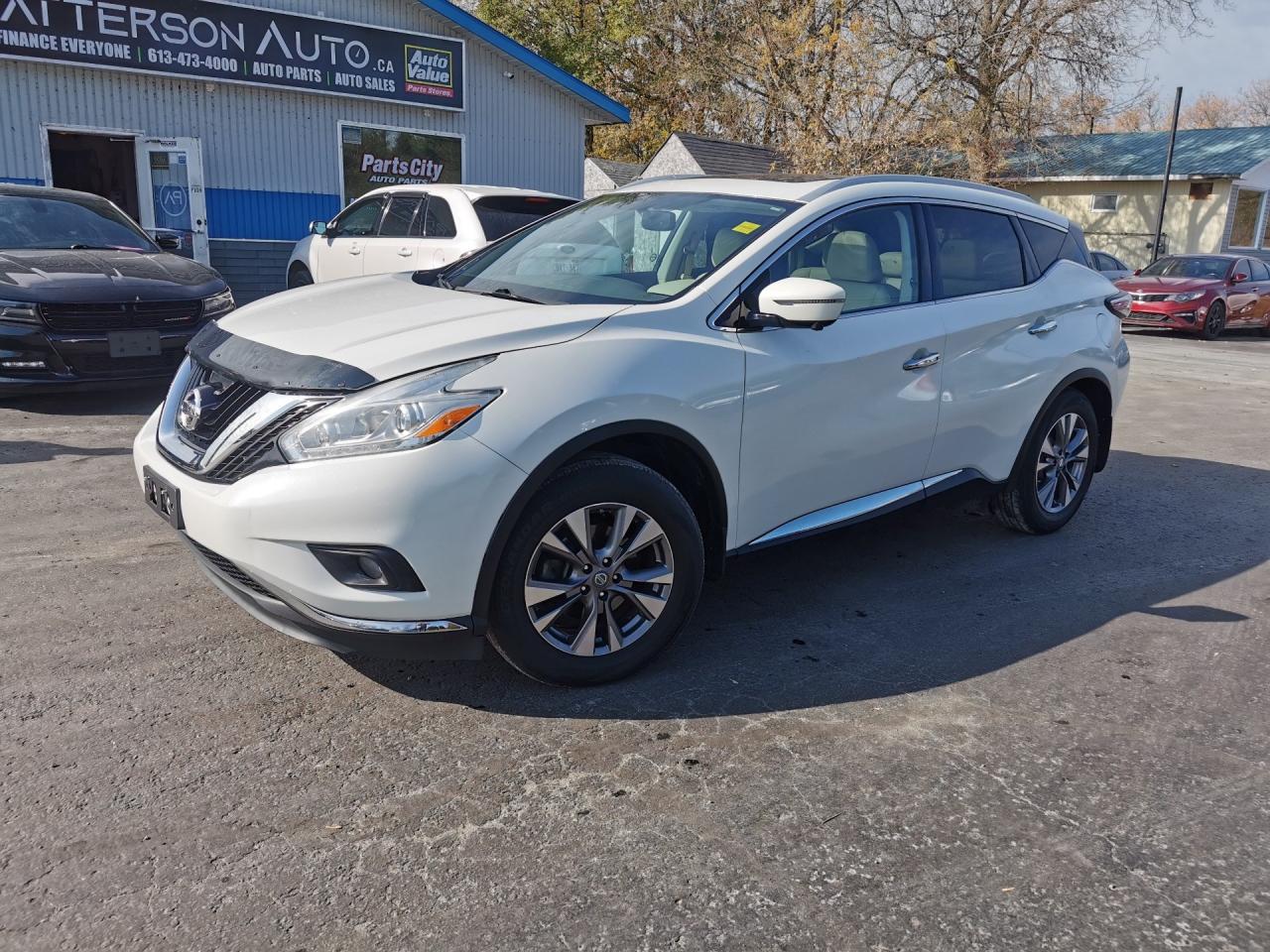 <p>LIKE NEW! VERY WELL KEPT-LEATHER-PWR SEAT-ROOF Get ready to hit the road in style with our pre-owned 2016 Nissan Murano SV AWD! This SUV is the perfect combination of luxury and performance, with its sleek leather seating and powerful 3.5L V6 DOHC 24V engine. Whether you're cruising through the city or tackling rough terrain, this Murano has got you covered. Don't miss out on this amazing deal at Patterson Auto Sales - your go-to destination for top-quality vehicles. Come take it for a test drive today!</p>