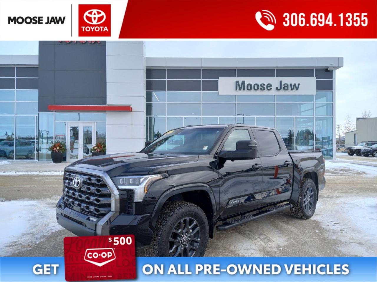 Used 2023 Toyota Tundra Platinum LOCAL TRADE,HEATED/VENTILATED P. LTR SEATS,PANORAMIC SUNROOF,JBL 12 SPEAKER AUDIO,DIGITAL REARVIEW M for sale in Moose Jaw, SK