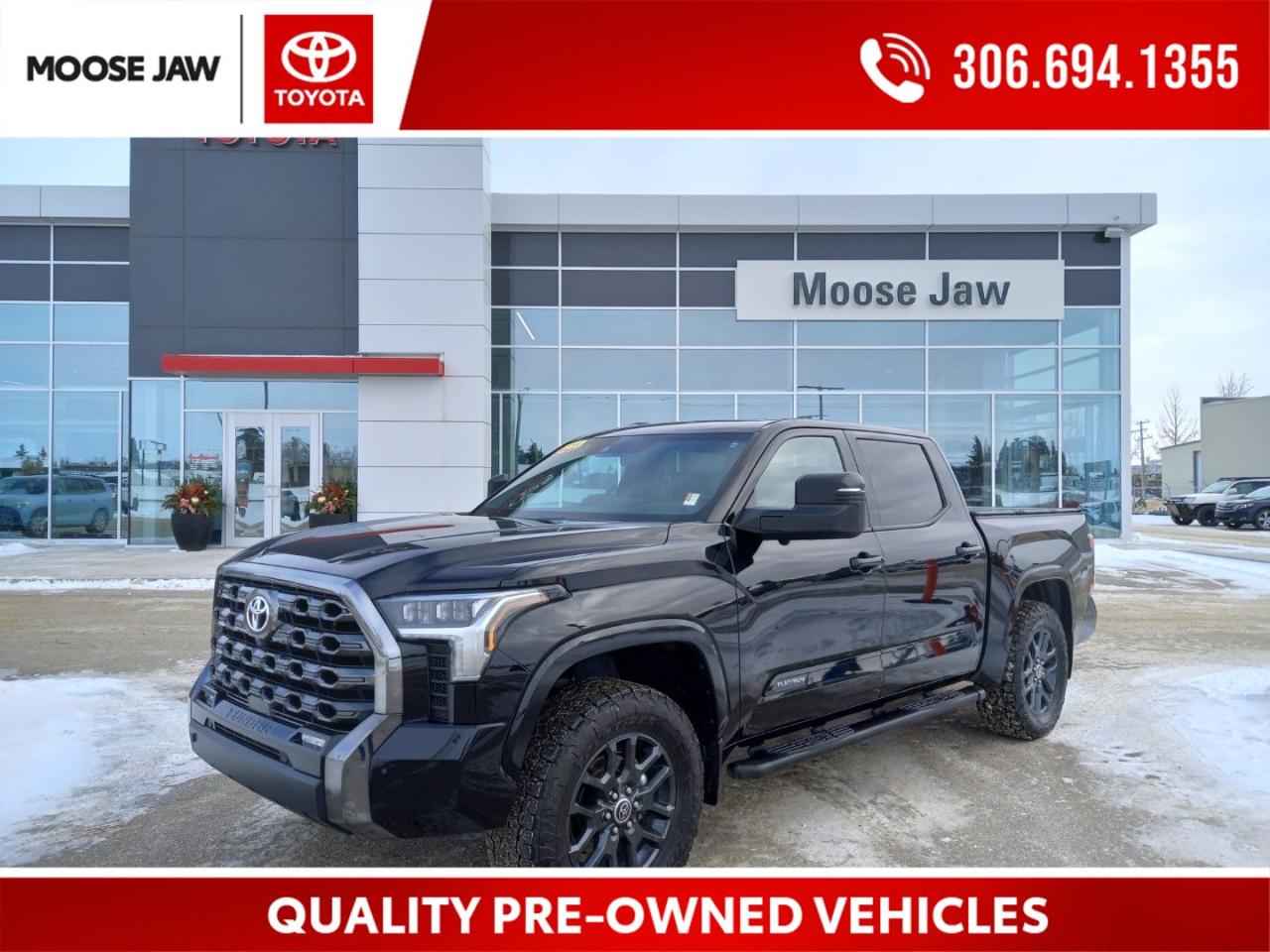 Used 2023 Toyota Tundra Platinum LOCAL TRADE,HEATED/VENTILATED P. LTR SEATS,PANORAMIC SUNROOF,JBL 12 SPEAKER AUDIO,DIGITAL REARVIEW M for sale in Moose Jaw, SK