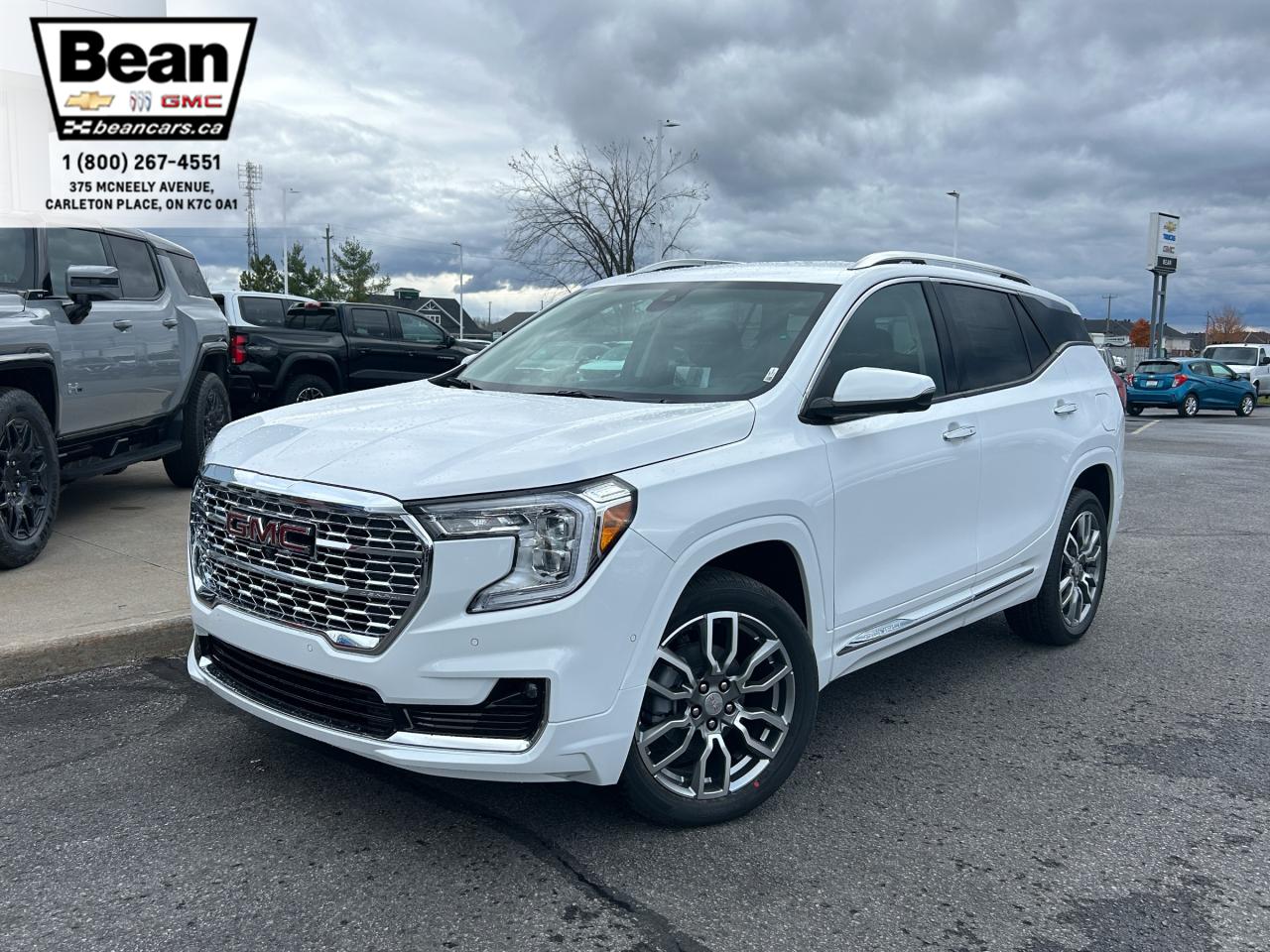 New 2024 GMC Terrain Denali 1.5L 4CYL WITH REMOTE START/ENTRY, HEATED SEATS, HEATED STEERING WHEEL, VENTILATED SEATS, POWER LIFTGATE, HD SURROUND VISION CAMERA for sale in Carleton Place, ON