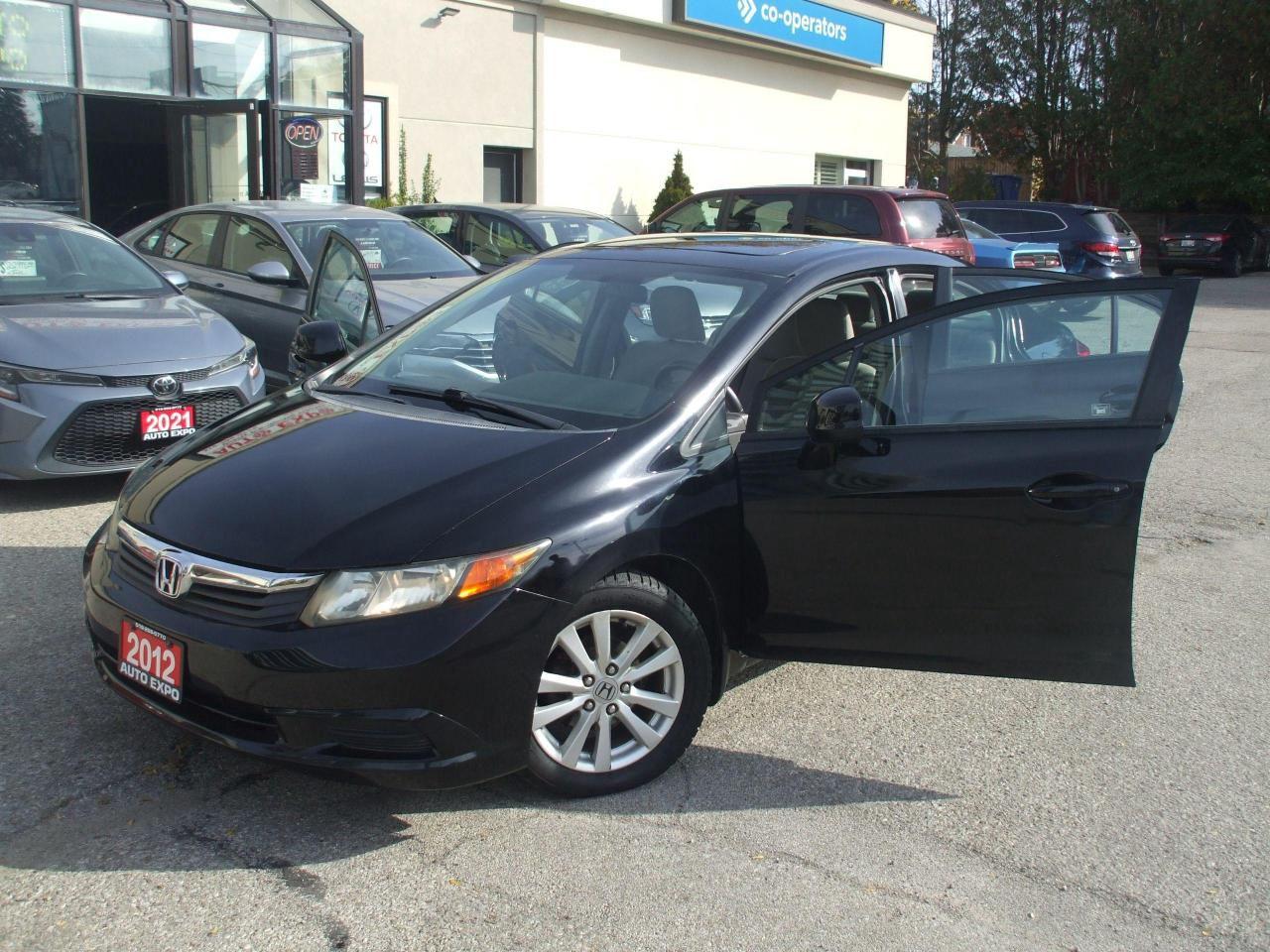 2012 Honda Civic Auto, A/C,Sunroof,Certified,Bluetooth,Key less,,,