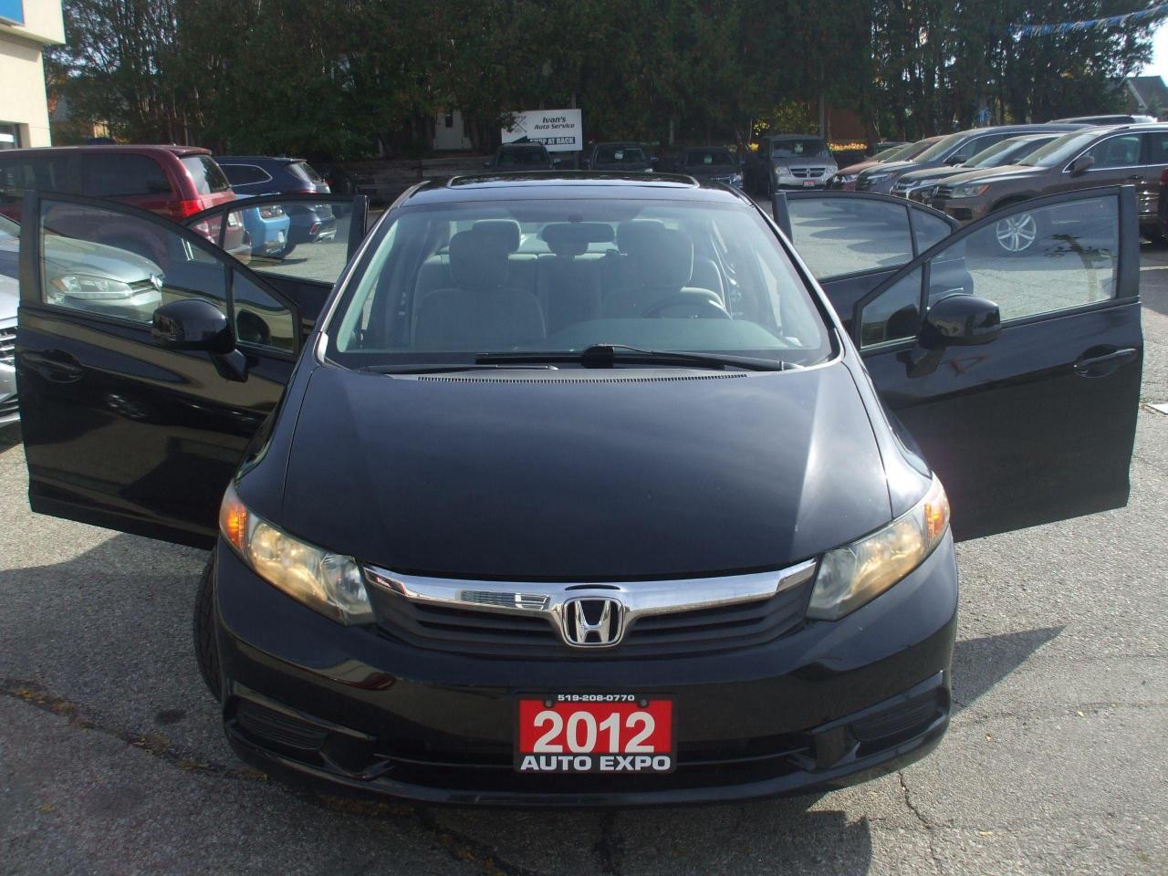 2012 Honda Civic Auto, A/C,Sunroof,Certified,Bluetooth,Key less,,,