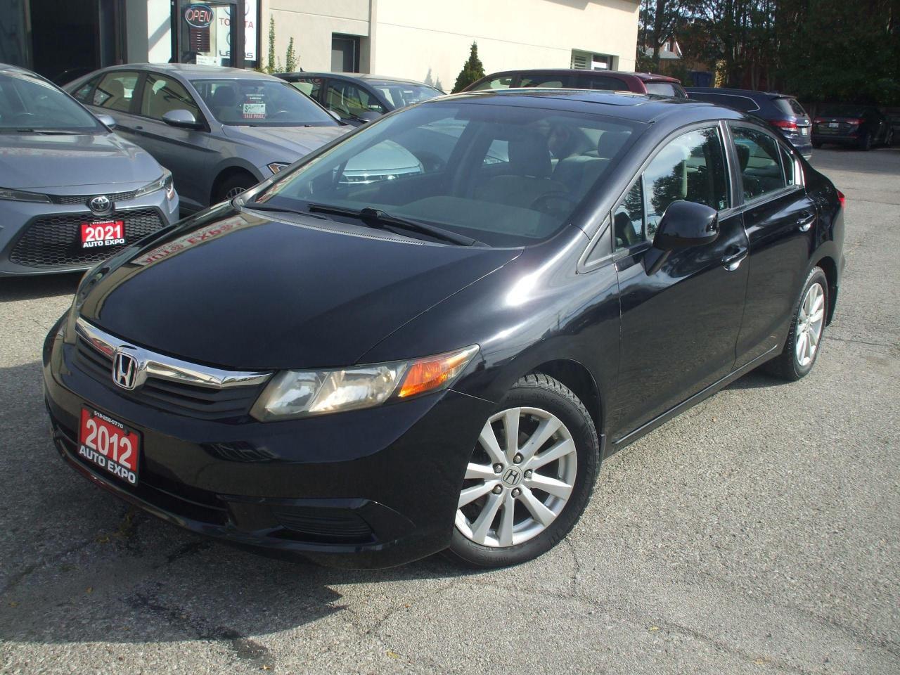 2012 Honda Civic Auto, A/C,Sunroof,Certified,Bluetooth,Key less,,,