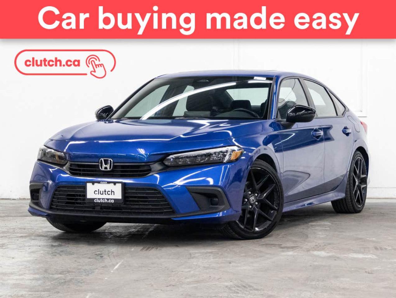 Used 2022 Honda Civic Sport w/ Apple CarPlay & Android Auto, Heated Steering Wheel, Heated Front Seats for sale in Toronto, ON