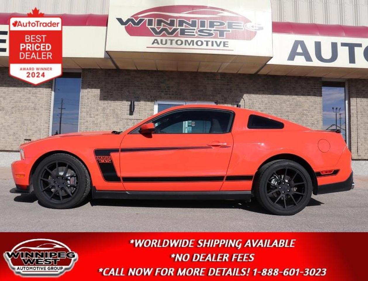 Used 2012 Ford Mustang BOSS 302, ONLY 13K KMS, AS NEW, ALL OPTIONS, SHARP for sale in Headingley, MB