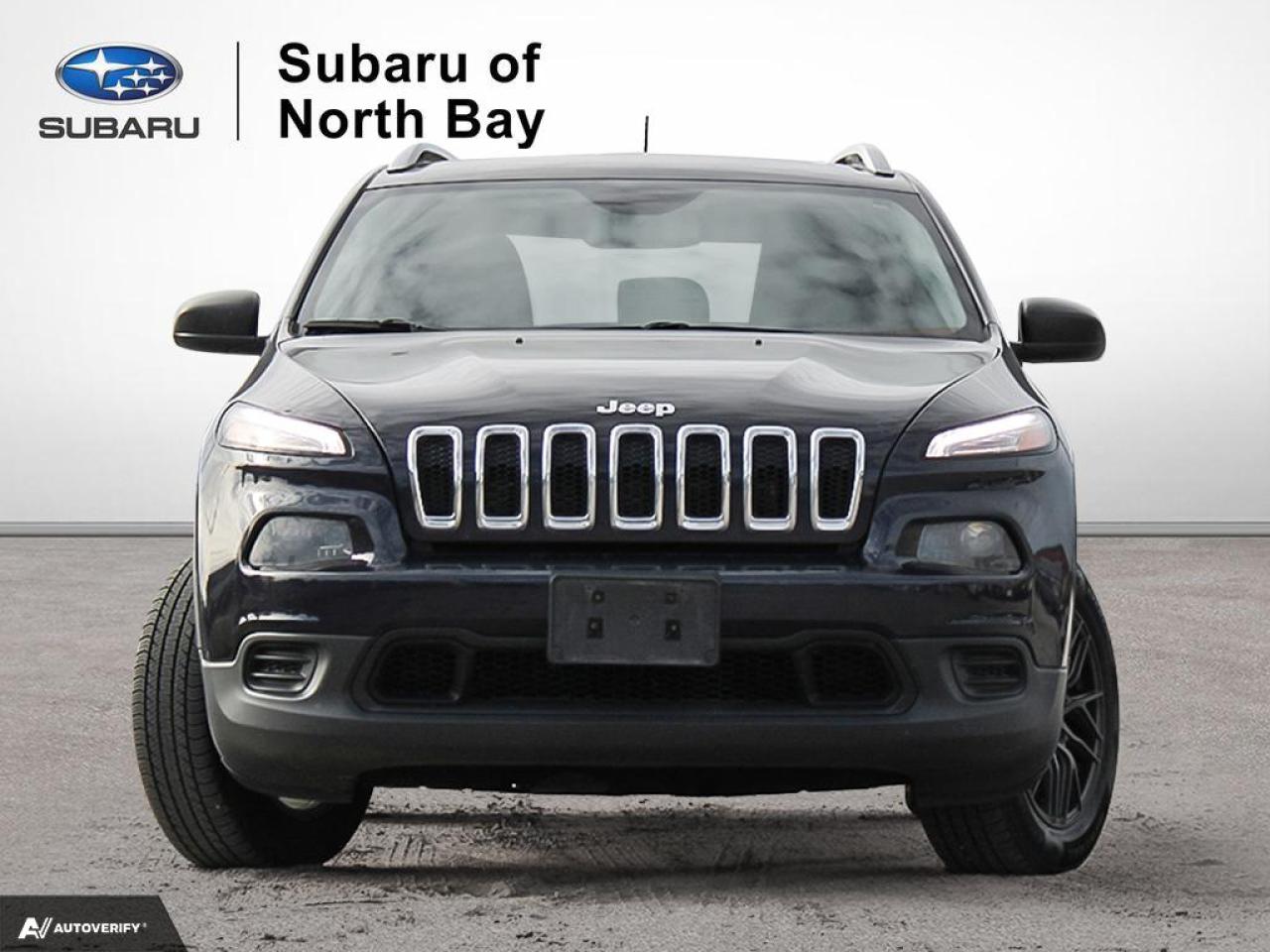 <p>Advertised price is for finance purchases only. Cash purchases are subject to a $2501 price increase.

The 2016 Jeep Cherokee Sport blends rugged off-road capability with everyday practicality</p>
<p> making it an ideal choice for adventure-seekers and daily commuters alike. Powered by a 2.4L Tigershark MultiAir 4-cylinder engine producing 184 horsepower</p>
<p> the Cherokee offers solid performance with a fuel-efficient combined rating of 9.7 L/100 km. Jeeps Active Drive I 4x4 system ensures confident handling and traction on both paved roads and off-road trails</p>
<p> and a 60/40 split-folding rear seat add versatility for passengers and cargo. The Uconnect infotainment system features a 5-inch touchscreen with Bluetooth</p>
<p> keeping you connected and entertained no matter where your journey takes you. The Cherokee also offers ample cargo space</p>
<p> the Cherokee is built to stand out both on and off the road.

Safety features such as hill start assist</p>
<p> enhancing driver confidence and security in various driving conditions. The 2016 Jeep Cherokee Sport is ready to tackle the road less traveled while providing the comfort and practicality needed for everyday driving.</p>
<a href=http://www.subaruofnorthbay.ca/used/Jeep-Cherokee-2016-id11435673.html>http://www.subaruofnorthbay.ca/used/Jeep-Cherokee-2016-id11435673.html</a>