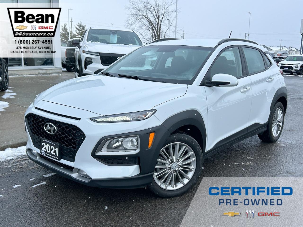 Used 2021 Hyundai KONA 2.0L Preferred 2.0L 4 CYL WITH REMOTE ENTRY, HEATED SEATS, HEATED STEERING WHEEL, REAR VISION CAMERA, APPLE CARPLAY for sale in Carleton Place, ON