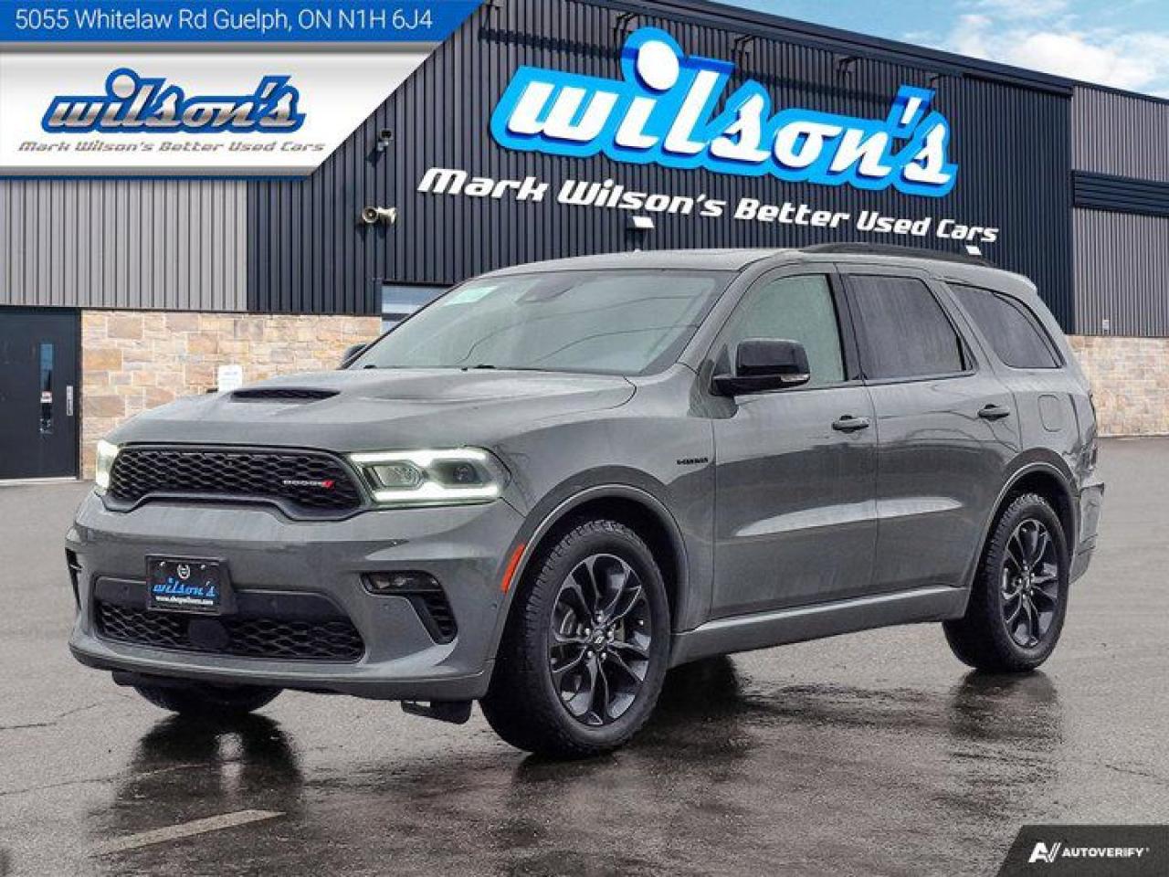 Used 2021 Dodge Durango R/T AWD, Leather, Nav, Sunroof, Heated & Cooled Seats, Heated Steering, Dual DVD & more!! for sale in Guelph, ON