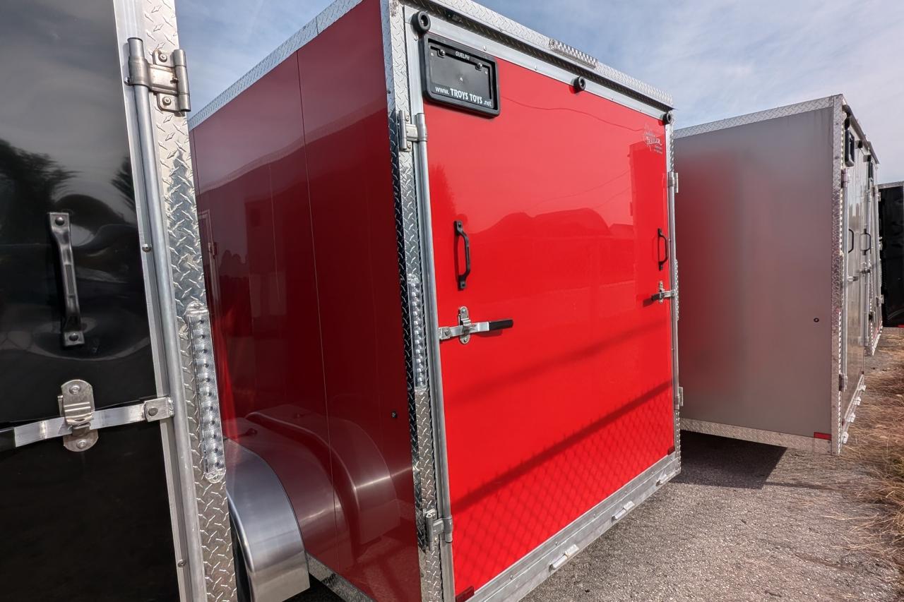 2024 Canadian Trailer Company 7x14 V Nose Cargo Trailer Aluminum Tandem Axle Photo8