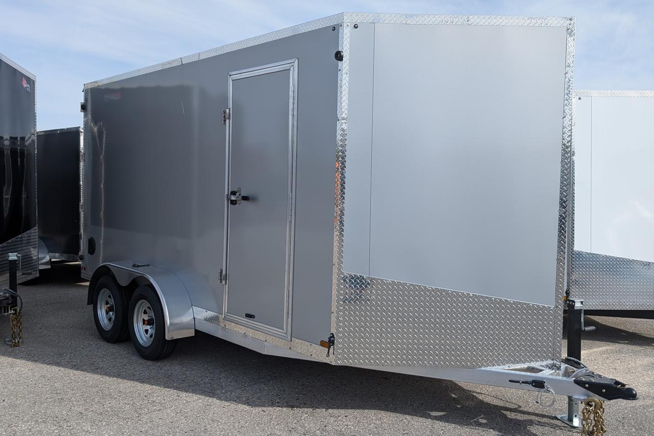 New 2024 Canadian Trailer Company 7x14 V Nose Cargo Trailer Aluminum Tandem Axle for sale in Guelph, ON