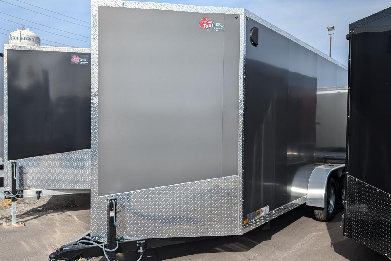 2024 Canadian Trailer Company 7x16 V-Nose Cargo Trailer Steel Tandem Axle