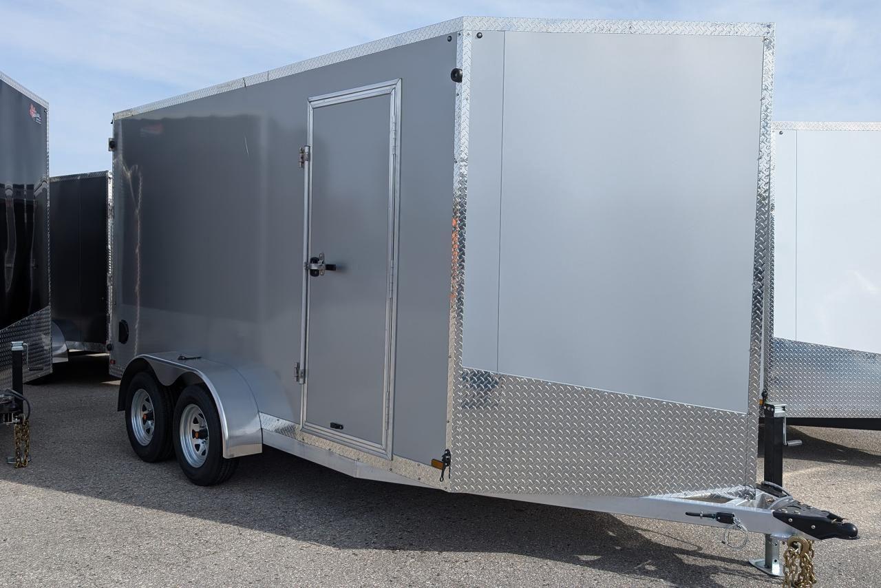 2024 Canadian Trailer Company 7x14 V Nose Cargo Trailer Aluminum Tandem Axle