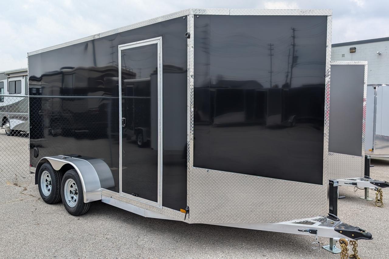 New 2024 Canadian Trailer Company 7x14 V Nose Cargo Trailer Aluminum Tandem Axle for sale in Guelph, ON