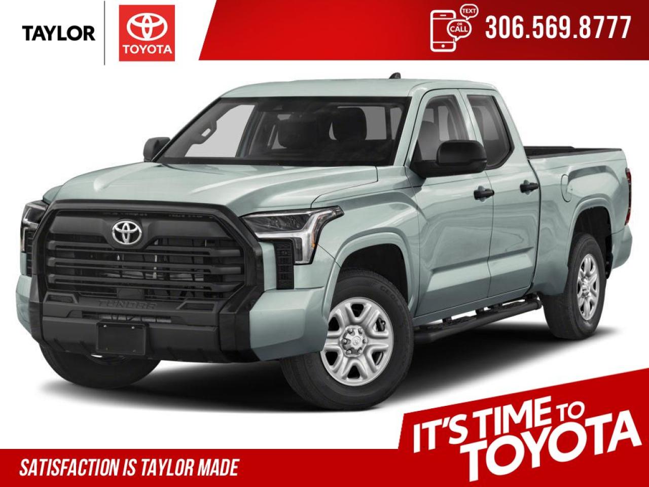 New 2025 Toyota Tundra SR Double Cab with 6.5 Foot Box for sale in Regina, SK