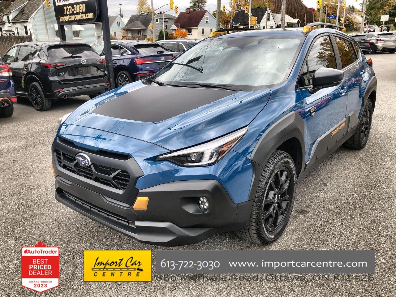 Used 2024 Subaru XV Crosstrek Wilderness WILDERNESS!!  182HP, RAISED SUSPENSION, for sale in Ottawa, ON