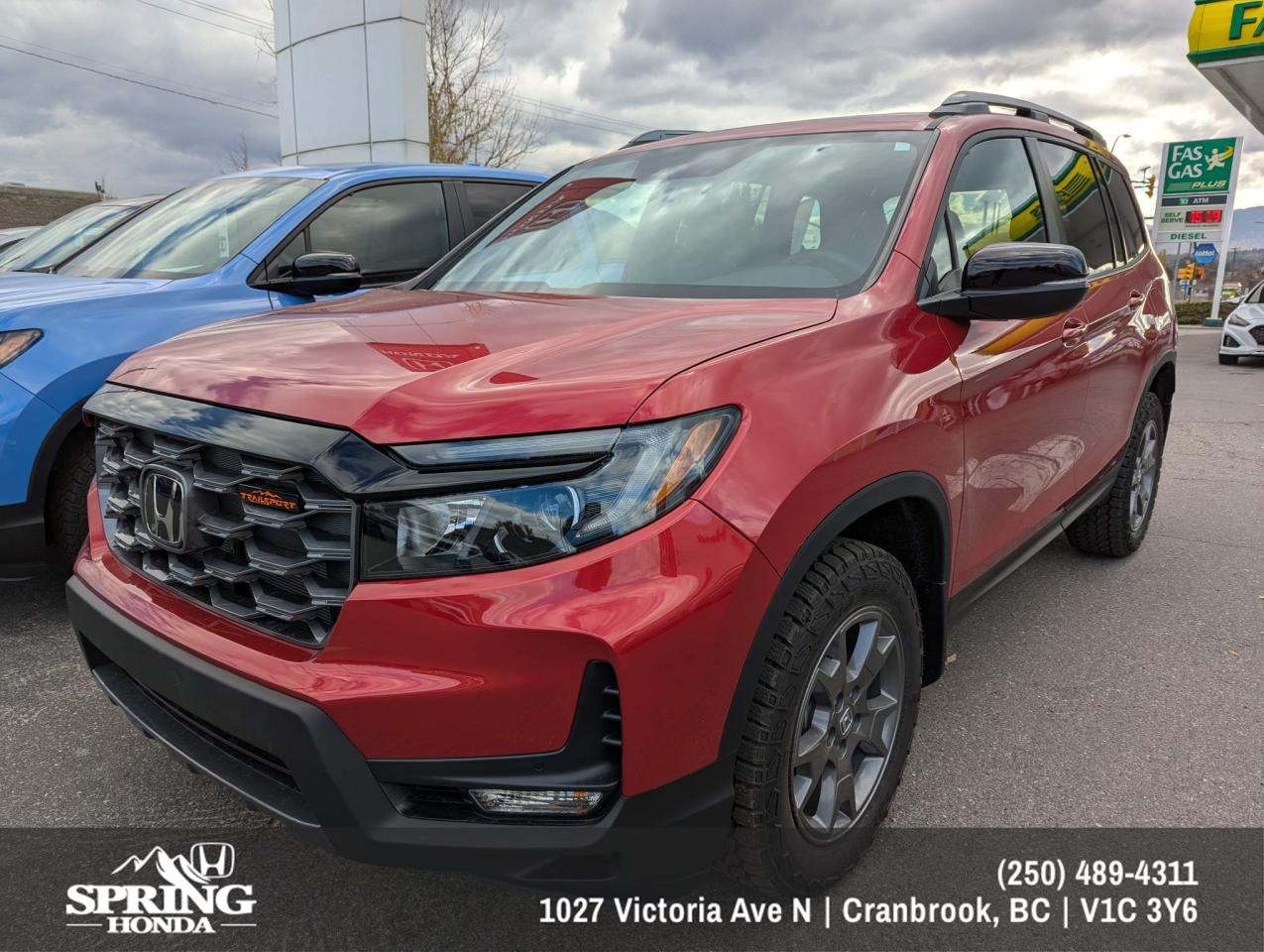 New 2025 Honda Passport TrailSport PRICE INCLUDES: FREIGHT & PDI, XPEL - PAINT PROTECTION FILM, ALL SEASON MATS, BLOCK HEATER, PREMIUM PAINT for sale in Cranbrook, BC