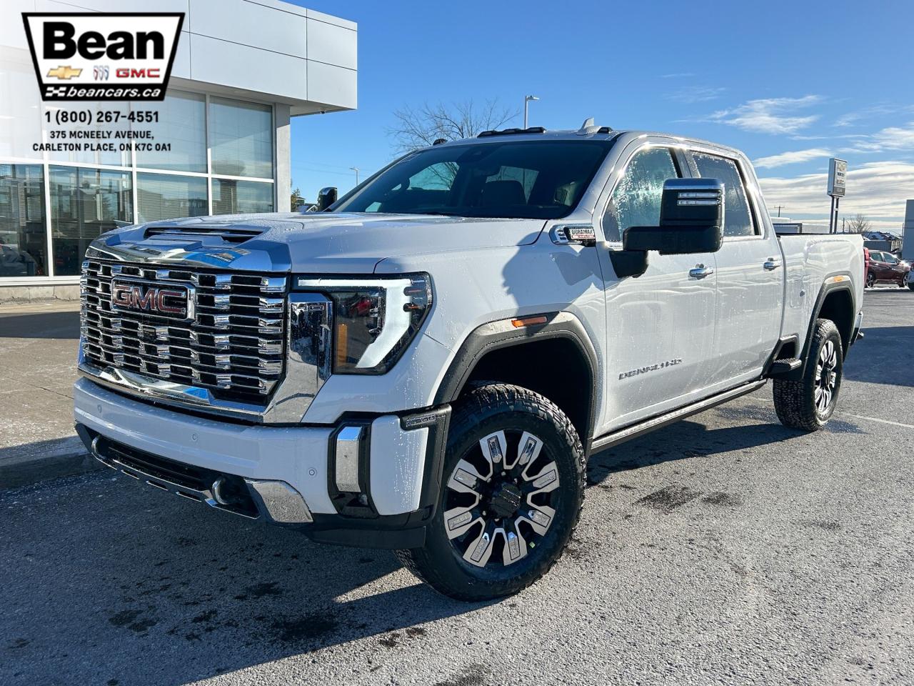 New 2025 GMC Sierra 2500 HD Denali DURAMAX 6.6L V8 WITH REMOTE START/ENTRY, HEATED SEATS, HEATED STEERING WHEEL, VENTILATED SEATS, SUNROOF, HD SURROUND VISION for sale in Carleton Place, ON