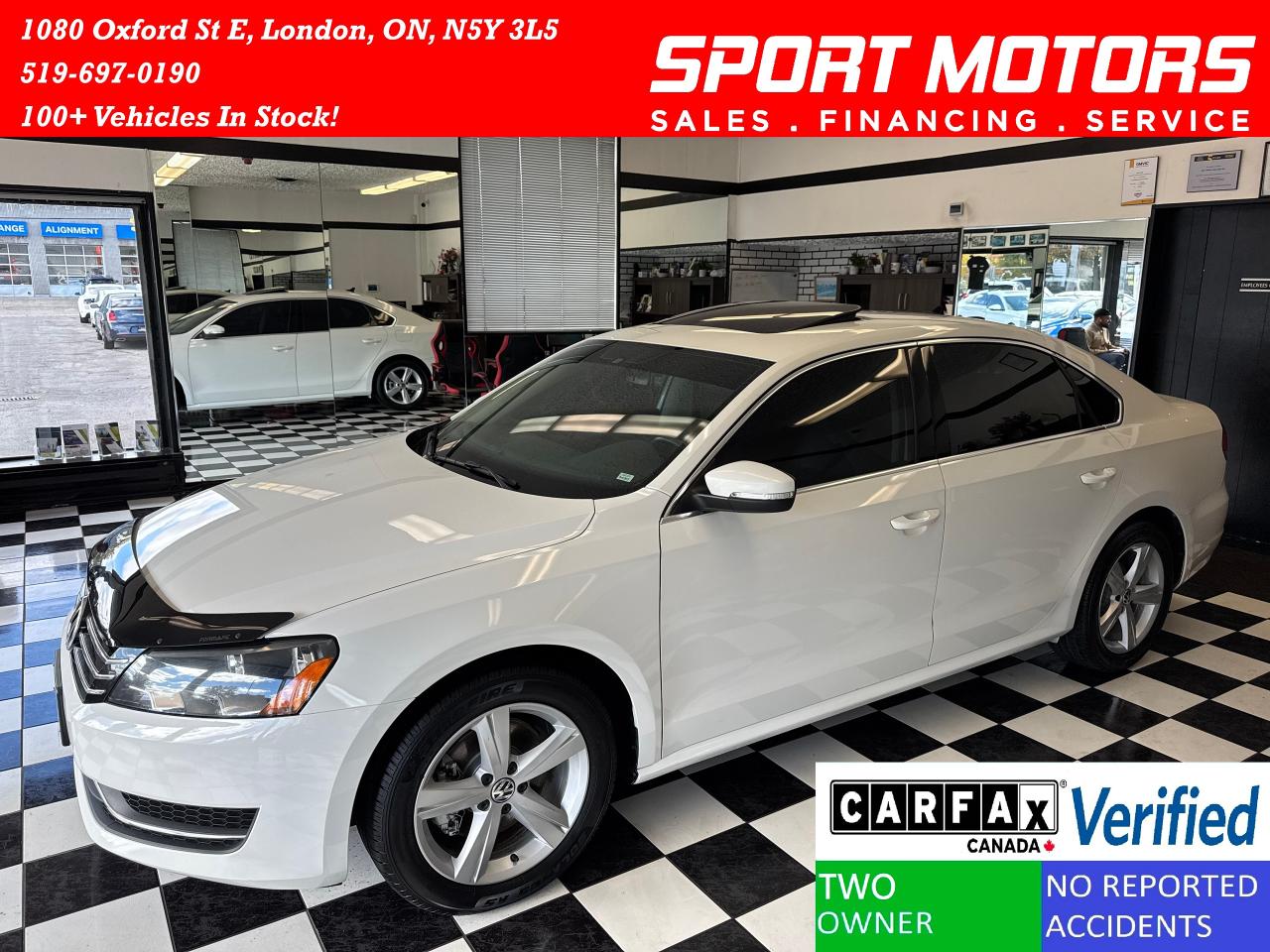 2013 Volkswagen Passat Comfortline+Leather+Roof+Heated Seats+CLEAN CARFAX