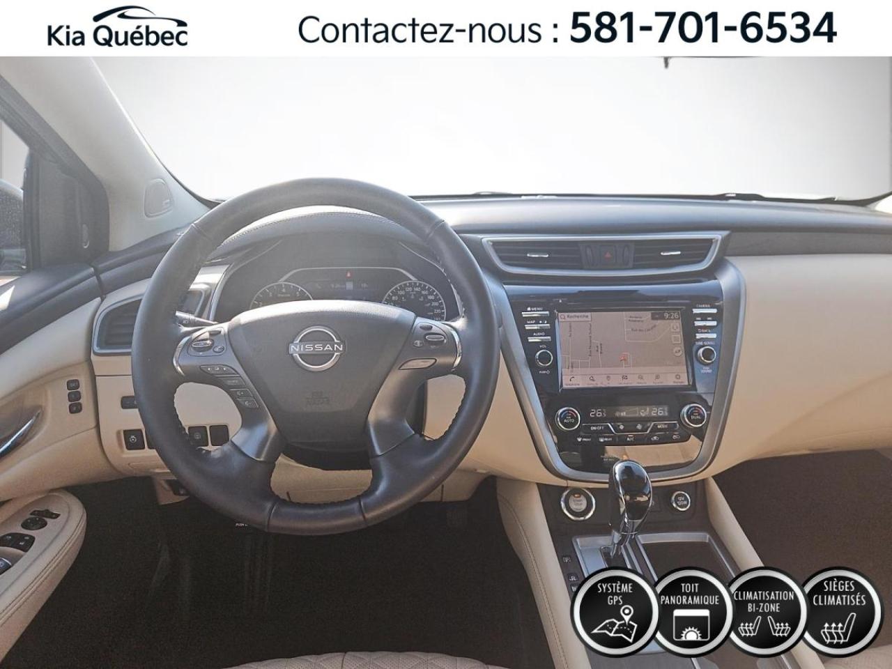 Used 2023 Nissan Murano PLATINUM AWD *CUIR BEIGE *TOIT *GPS *BOSE *CAMÉRA for sale in Québec, QC