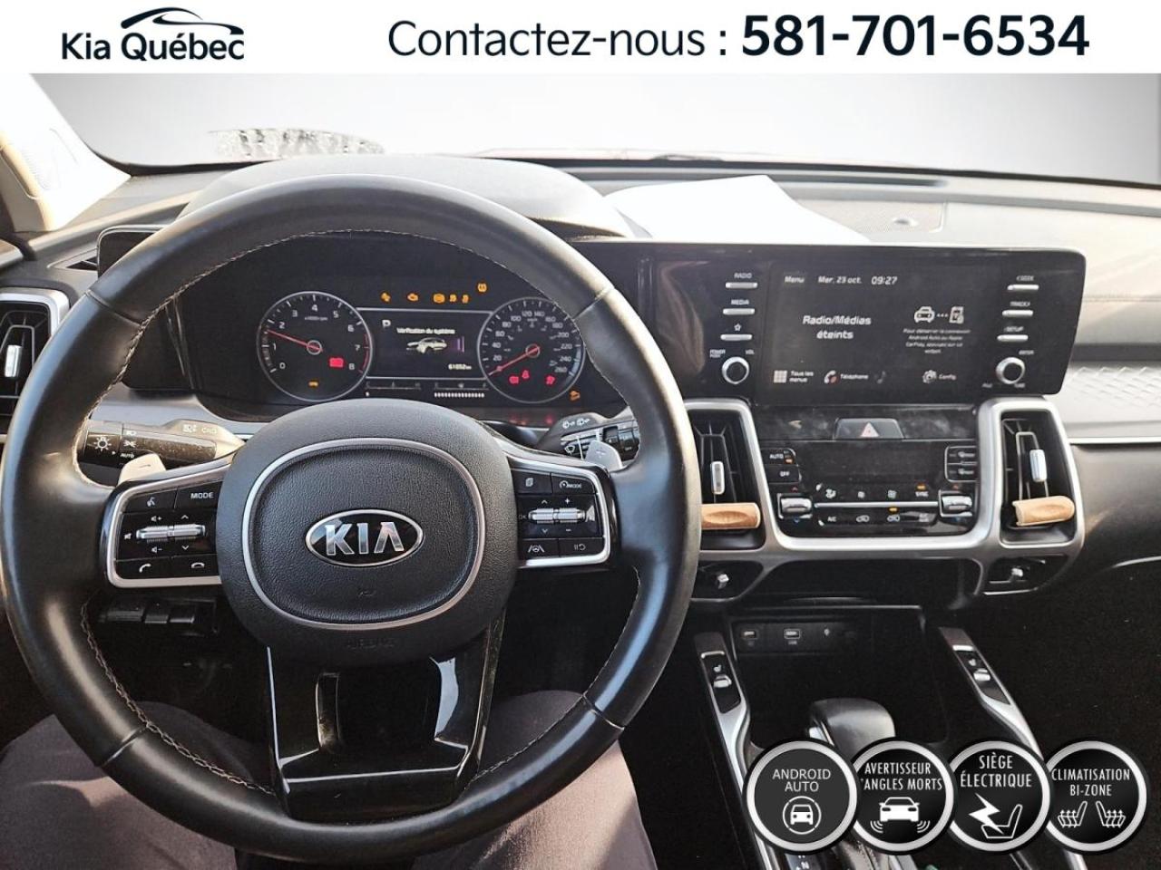 Used 2021 Kia Sorento X-LINE * TURBO* AWD* BIZONE* ANGLES MORTS* CARPLAY for sale in Québec, QC