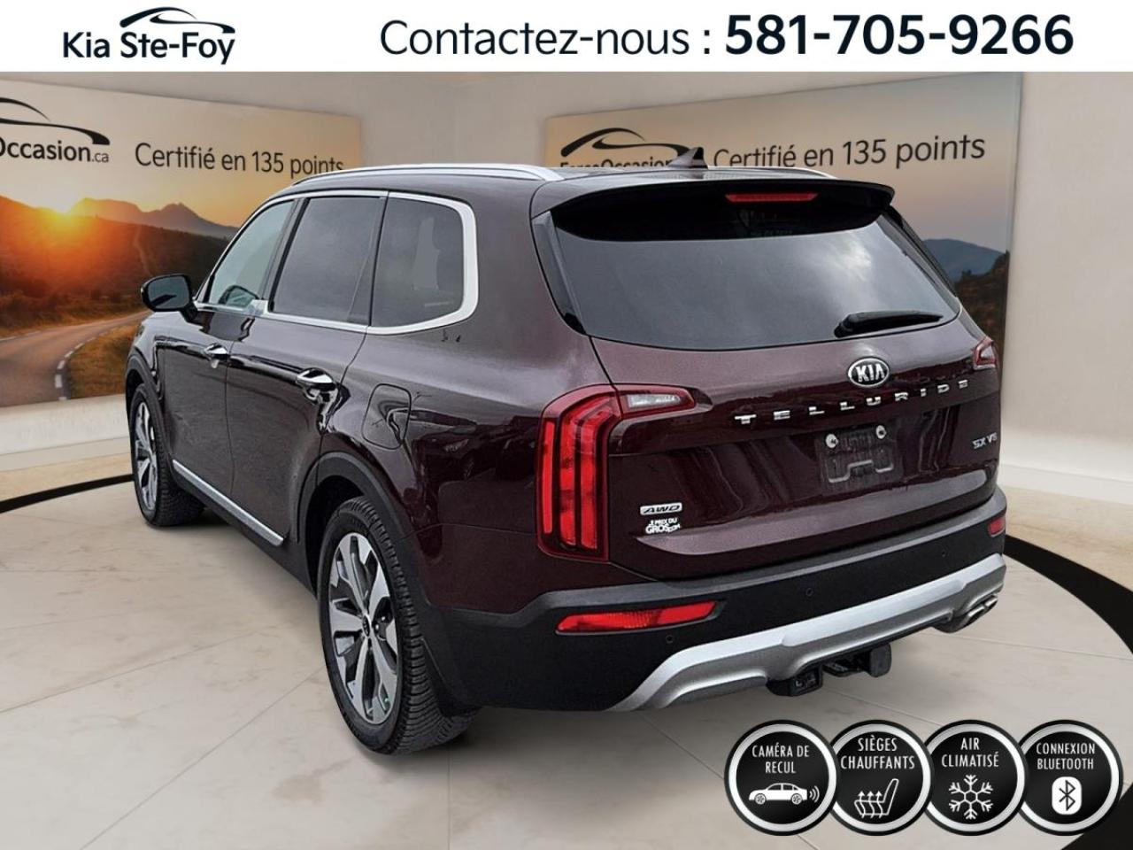 Used 2020 Kia Telluride SX *AWD *8 PASSAGERS *CUIR *TOIT *GPS *CAMÉRA 360 for sale in Ste-Foy, QC