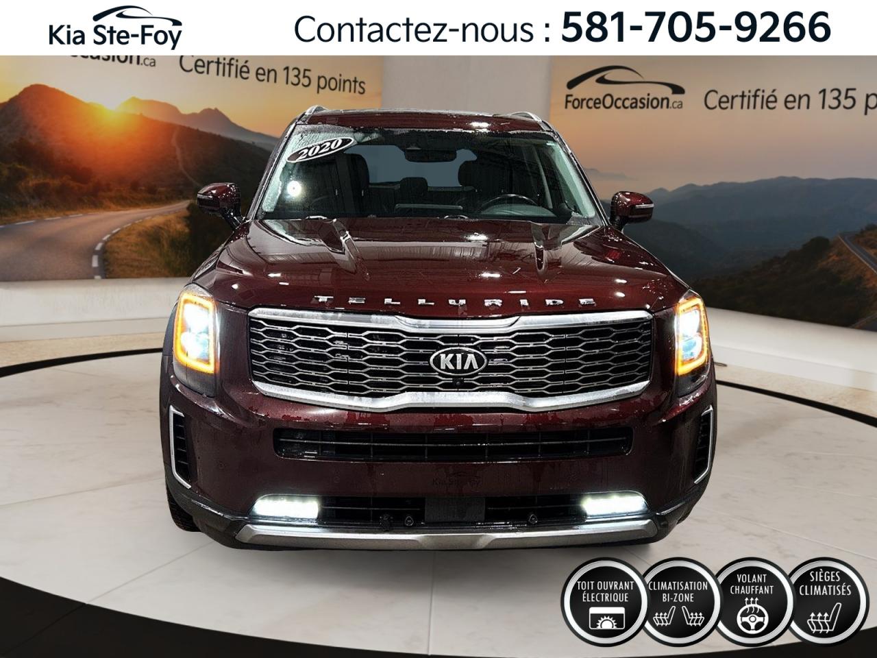 Used 2020 Kia Telluride SX *AWD *8 PASSAGERS *CUIR *TOIT *GPS *CAMÉRA 360 for sale in Ste-Foy, QC