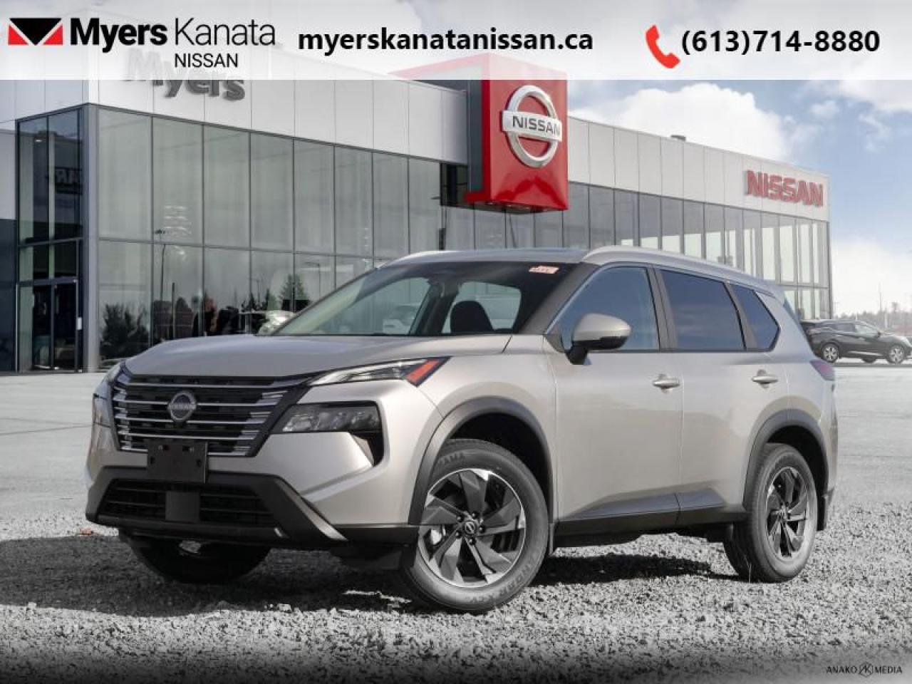 <b>Moonroof,  Power Liftgate,  Adaptive Cruise Control,  Alloy Wheels,  Heated Seats!</b><br> <br> <br> <br>  The Rogue is built to serve as a well-rounded crossover, with rugged design, a comfortable ride and modern interior tech. <br> <br>Nissan was out for more than designing a good crossover in this 2025 Rogue. They were designing an experience. Whether your adventure takes you on a winding mountain path or finding the secrets within the city limits, this Rogue is up for it all. Spirited and refined with space for all your cargo and the biggest personalities, this Rogue is an easy choice for your next family vehicle.<br> <br> This super blk SUV  has an automatic transmission and is powered by a  201HP 1.5L 3 Cylinder Engine.<br> <br> Our Rogues trim level is SV. Rogue SV steps things up with a power moonroof, a power liftgate for rear cargo access, adaptive cruise control and ProPilot Assist. Also standard include heated front heats, a heated leather steering wheel, mobile hotspot internet access, proximity key with remote engine start, dual-zone climate control, and an 8-inch infotainment screen with NissanConnect, Apple CarPlay, and Android Auto. Safety features also include lane departure warning, blind spot detection, front and rear collision mitigation, and rear parking sensors. This vehicle has been upgraded with the following features: Moonroof,  Power Liftgate,  Adaptive Cruise Control,  Alloy Wheels,  Heated Seats,  Heated Steering Wheel,  Mobile Hotspot. <br><br> <br>To apply right now for financing use this link : <a href=https://www.myersottawanissan.ca/finance target=_blank>https://www.myersottawanissan.ca/finance</a><br><br> <br/> Total  cash rebate of $1000 is reflected in the price. Credit includes $1,000 Stackable Incentive Dollars.  4.49% financing for 84 months. <br> Payments from <b>$594.74</b> monthly with $0 down for 84 months @ 4.49% APR O.A.C. ( Plus applicable taxes -  $621 Administration fee included. Licensing not included.    ).  Incentives expire 2025-03-31.  See dealer for details. <br> <br><br> Come by and check out our fleet of 20+ used cars and trucks and 60+ new cars and trucks for sale in Ottawa.  o~o