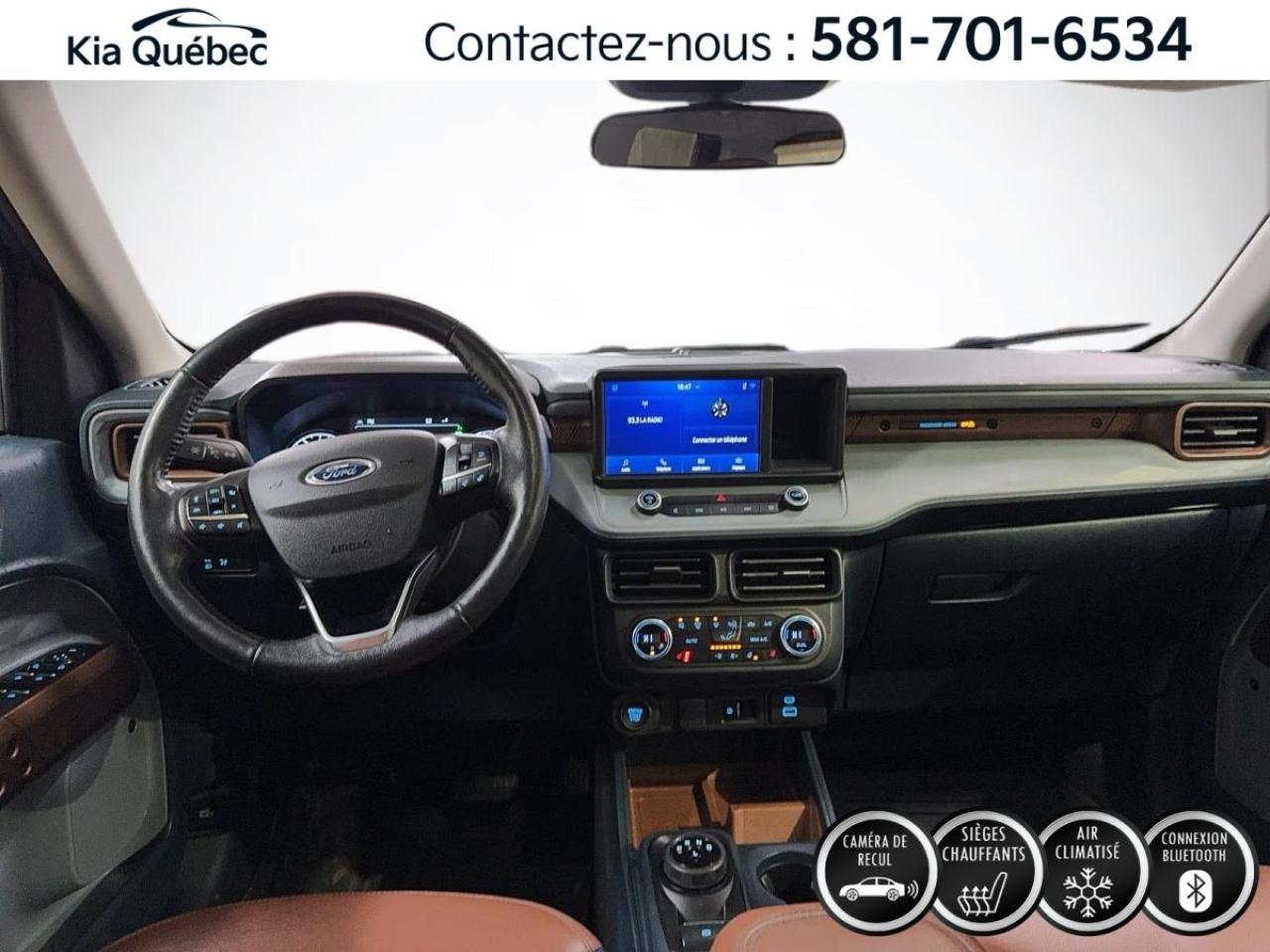 Used 2022 Ford MAVERICK LARIAT AWD *TURBO *CUIR TAN *BANG&OLUFSEN *CAMÉRA for sale in Québec, QC