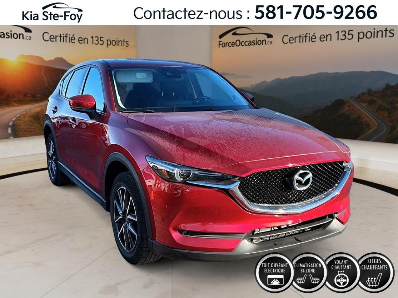 Used 2018 Mazda CX-5 GT* AWD* CUIR* TOIT* VOLANT CHAUFFANT* BIZONE* for sale in Ste-Foy, QC