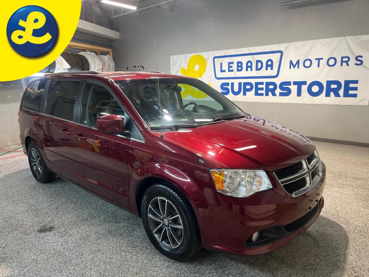 Used 2017 Dodge Grand Caravan PREMIUM PLUS * Navigation * DVD * Leather bucket seats w/suede inserts * Radio 430N 6.5-in Touch/CD/HDD/NAV * ParkView Rear Back-Up Camera * Rear Slid for sale in Cambridge, ON