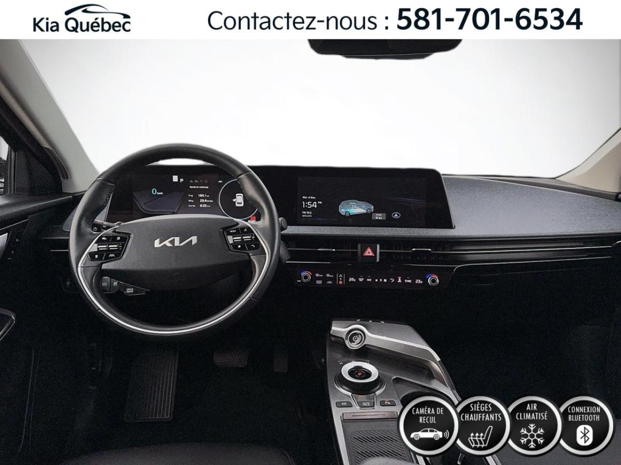 Used 2022 Kia EV6 LONG RANGE * GPS* BIZONE* ANGLES MORTS* CARPLAY* for sale in Québec, QC