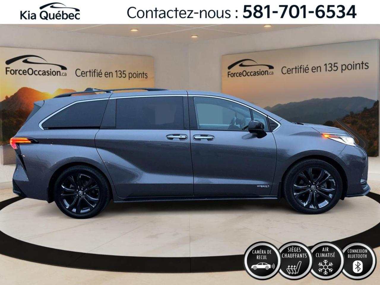 Used 2021 Toyota Sienna Hybrid XSE * GPS* TOIT* BIZONE* SIEGES CHAUFFANTS* for sale in Québec, QC