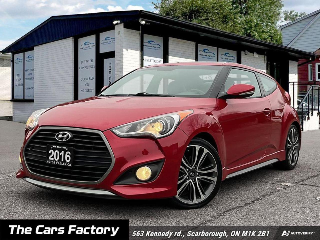 <p>🔥 <strong>Sporty and Stylish!</strong><br />Get ready to turn heads with this stunning 2016 Hyundai Veloster Turbo, featuring a vibrant red exterior and sleek black leather interior.</p><p><strong>Key Features:</strong></p><ul><li><strong>6-Speed Manual Transmission</strong>: Experience the thrill of driving with precise control.</li><li><strong>Navigation System</strong>: Find your way effortlessly with built-in GPS.</li><li><strong>Backup Camera</strong>: Park with confidence and ease.</li><li><strong>Panoramic Sunroof</strong>: Enjoy the open air and natural light during your drives.</li><li><strong>Alloy Wheels</strong>: Enhance the sporty look and performance.</li><li><strong>Ice Cold A/C</strong>: Stay cool and comfortable no matter the weather.</li><li><strong>Loaded with Extras</strong>: This Veloster is packed with features for an exhilarating driving experience.</li></ul><p>Whether you’re commuting, hitting the open road, or simply enjoying the ride, this Veloster Turbo delivers fun and functionality in one stylish package.</p><p><strong>Don’t miss out on this incredible opportunity!</strong><br />Contact us today to schedule a test drive and see why this Hyundai Veloster Turbo is the perfect match for you!</p><p> </p><p style=border: 0px solid #e5e7eb; box-sizing: border-box; --tw-border-spacing-x: 0; --tw-border-spacing-y: 0; --tw-translate-x: 0; --tw-translate-y: 0; --tw-rotate: 0; --tw-skew-x: 0; --tw-skew-y: 0; --tw-scale-x: 1; --tw-scale-y: 1; --tw-scroll-snap-strictness: proximity; --tw-ring-offset-width: 0px; --tw-ring-offset-color: #fff; --tw-ring-color: rgba(59,130,246,.5); --tw-ring-offset-shadow: 0 0 #0000; --tw-ring-shadow: 0 0 #0000; --tw-shadow: 0 0 #0000; --tw-shadow-colored: 0 0 #0000; margin: 0px 0px 1rem; font-size: 16px; color: #212529; font-family: open-sans, -apple-system, BlinkMacSystemFont, Segoe UI, Roboto, Oxygen, Ubuntu, Cantarell, Fira Sans, Droid Sans, Helvetica Neue, sans-serif; background-color: #ffffff;><span style=border: 0px solid #e5e7eb; box-sizing: border-box; --tw-border-spacing-x: 0; --tw-border-spacing-y: 0; --tw-translate-x: 0; --tw-translate-y: 0; --tw-rotate: 0; --tw-skew-x: 0; --tw-skew-y: 0; --tw-scale-x: 1; --tw-scale-y: 1; --tw-scroll-snap-strictness: proximity; --tw-ring-offset-width: 0px; --tw-ring-offset-color: #fff; --tw-ring-color: rgba(59,130,246,.5); --tw-ring-offset-shadow: 0 0 #0000; --tw-ring-shadow: 0 0 #0000; --tw-shadow: 0 0 #0000; --tw-shadow-colored: 0 0 #0000; font-weight: bolder;>Welcome to The Cars Factory!</span></p><p style=border: 0px solid #e5e7eb; box-sizing: border-box; --tw-border-spacing-x: 0; --tw-border-spacing-y: 0; --tw-translate-x: 0; --tw-translate-y: 0; --tw-rotate: 0; --tw-skew-x: 0; --tw-skew-y: 0; --tw-scale-x: 1; --tw-scale-y: 1; --tw-scroll-snap-strictness: proximity; --tw-ring-offset-width: 0px; --tw-ring-offset-color: #fff; --tw-ring-color: rgba(59,130,246,.5); --tw-ring-offset-shadow: 0 0 #0000; --tw-ring-shadow: 0 0 #0000; --tw-shadow: 0 0 #0000; --tw-shadow-colored: 0 0 #0000; margin: 0px 0px 1rem; font-size: 16px; color: #212529; font-family: open-sans, -apple-system, BlinkMacSystemFont, Segoe UI, Roboto, Oxygen, Ubuntu, Cantarell, Fira Sans, Droid Sans, Helvetica Neue, sans-serif; background-color: #ffffff;>We operate by appointment and are located at <span style=border: 0px solid #e5e7eb; box-sizing: border-box; --tw-border-spacing-x: 0; --tw-border-spacing-y: 0; --tw-translate-x: 0; --tw-translate-y: 0; --tw-rotate: 0; --tw-skew-x: 0; --tw-skew-y: 0; --tw-scale-x: 1; --tw-scale-y: 1; --tw-scroll-snap-strictness: proximity; --tw-ring-offset-width: 0px; --tw-ring-offset-color: #fff; --tw-ring-color: rgba(59,130,246,.5); --tw-ring-offset-shadow: 0 0 #0000; --tw-ring-shadow: 0 0 #0000; --tw-shadow: 0 0 #0000; --tw-shadow-colored: 0 0 #0000; font-weight: bolder;>563 Kennedy Rd., Scarborough, Ontario, Canada.</span></p><hr style=border-top: 0px; border-right-style: initial; border-bottom-style: initial; border-left-style: initial; border-right-color: initial; border-bottom-color: initial; border-left-color: initial; border-image: initial; box-sizing: border-box; --tw-border-spacing-x: 0; --tw-border-spacing-y: 0; --tw-translate-x: 0; --tw-translate-y: 0; --tw-rotate: 0; --tw-skew-x: 0; --tw-skew-y: 0; --tw-scale-x: 1; --tw-scale-y: 1; --tw-scroll-snap-strictness: proximity; --tw-ring-offset-width: 0px; --tw-ring-offset-color: #fff; --tw-ring-color: rgba(59,130,246,.5); --tw-ring-offset-shadow: 0 0 #0000; --tw-ring-shadow: 0 0 #0000; --tw-shadow: 0 0 #0000; --tw-shadow-colored: 0 0 #0000; color: #212529; height: 1px; margin: 1rem 0px; font-size: 16px; opacity: 0.25; font-family: open-sans, -apple-system, BlinkMacSystemFont, Segoe UI, Roboto, Oxygen, Ubuntu, Cantarell, Fira Sans, Droid Sans, Helvetica Neue, sans-serif; /><p style=border: 0px solid #e5e7eb; box-sizing: border-box; --tw-border-spacing-x: 0; --tw-border-spacing-y: 0; --tw-translate-x: 0; --tw-translate-y: 0; --tw-rotate: 0; --tw-skew-x: 0; --tw-skew-y: 0; --tw-scale-x: 1; --tw-scale-y: 1; --tw-scroll-snap-strictness: proximity; --tw-ring-offset-width: 0px; --tw-ring-offset-color: #fff; --tw-ring-color: rgba(59,130,246,.5); --tw-ring-offset-shadow: 0 0 #0000; --tw-ring-shadow: 0 0 #0000; --tw-shadow: 0 0 #0000; --tw-shadow-colored: 0 0 #0000; margin: 0px 0px 1rem; font-size: 16px; color: #212529; font-family: open-sans, -apple-system, BlinkMacSystemFont, Segoe UI, Roboto, Oxygen, Ubuntu, Cantarell, Fira Sans, Droid Sans, Helvetica Neue, sans-serif; background-color: #ffffff;><span style=border: 0px solid #e5e7eb; box-sizing: border-box; --tw-border-spacing-x: 0; --tw-border-spacing-y: 0; --tw-translate-x: 0; --tw-translate-y: 0; --tw-rotate: 0; --tw-skew-x: 0; --tw-skew-y: 0; --tw-scale-x: 1; --tw-scale-y: 1; --tw-scroll-snap-strictness: proximity; --tw-ring-offset-width: 0px; --tw-ring-offset-color: #fff; --tw-ring-color: rgba(59,130,246,.5); --tw-ring-offset-shadow: 0 0 #0000; --tw-ring-shadow: 0 0 #0000; --tw-shadow: 0 0 #0000; --tw-shadow-colored: 0 0 #0000; font-weight: bolder;>CERTIFICATION</span></p><p style=border: 0px solid #e5e7eb; box-sizing: border-box; --tw-border-spacing-x: 0; --tw-border-spacing-y: 0; --tw-translate-x: 0; --tw-translate-y: 0; --tw-rotate: 0; --tw-skew-x: 0; --tw-skew-y: 0; --tw-scale-x: 1; --tw-scale-y: 1; --tw-scroll-snap-strictness: proximity; --tw-ring-offset-width: 0px; --tw-ring-offset-color: #fff; --tw-ring-color: rgba(59,130,246,.5); --tw-ring-offset-shadow: 0 0 #0000; --tw-ring-shadow: 0 0 #0000; --tw-shadow: 0 0 #0000; --tw-shadow-colored: 0 0 #0000; margin: 0px 0px 1rem; font-size: 16px; color: #212529; font-family: open-sans, -apple-system, BlinkMacSystemFont, Segoe UI, Roboto, Oxygen, Ubuntu, Cantarell, Fira Sans, Droid Sans, Helvetica Neue, sans-serif; background-color: #ffffff;>Have your new pre-owned vehicle certified by The Cars Factory! We offer a full safety inspection exceeding industry standards, including an oil change and professional detailing prior to delivery. Vehicles are not drivable if not certified and not e-tested. A certification package is available for $899. All trade-ins are welcome. Taxes and licensing are extra.</p><hr style=border-top: 0px; border-right-style: initial; border-bottom-style: initial; border-left-style: initial; border-right-color: initial; border-bottom-color: initial; border-left-color: initial; border-image: initial; box-sizing: border-box; --tw-border-spacing-x: 0; --tw-border-spacing-y: 0; --tw-translate-x: 0; --tw-translate-y: 0; --tw-rotate: 0; --tw-skew-x: 0; --tw-skew-y: 0; --tw-scale-x: 1; --tw-scale-y: 1; --tw-scroll-snap-strictness: proximity; --tw-ring-offset-width: 0px; --tw-ring-offset-color: #fff; --tw-ring-color: rgba(59,130,246,.5); --tw-ring-offset-shadow: 0 0 #0000; --tw-ring-shadow: 0 0 #0000; --tw-shadow: 0 0 #0000; --tw-shadow-colored: 0 0 #0000; color: #212529; height: 1px; margin: 1rem 0px; font-size: 16px; opacity: 0.25; font-family: open-sans, -apple-system, BlinkMacSystemFont, Segoe UI, Roboto, Oxygen, Ubuntu, Cantarell, Fira Sans, Droid Sans, Helvetica Neue, sans-serif; /><p style=border: 0px solid #e5e7eb; box-sizing: border-box; --tw-border-spacing-x: 0; --tw-border-spacing-y: 0; --tw-translate-x: 0; --tw-translate-y: 0; --tw-rotate: 0; --tw-skew-x: 0; --tw-skew-y: 0; --tw-scale-x: 1; --tw-scale-y: 1; --tw-scroll-snap-strictness: proximity; --tw-ring-offset-width: 0px; --tw-ring-offset-color: #fff; --tw-ring-color: rgba(59,130,246,.5); --tw-ring-offset-shadow: 0 0 #0000; --tw-ring-shadow: 0 0 #0000; --tw-shadow: 0 0 #0000; --tw-shadow-colored: 0 0 #0000; margin: 0px 0px 1rem; font-size: 16px; color: #212529; font-family: open-sans, -apple-system, BlinkMacSystemFont, Segoe UI, Roboto, Oxygen, Ubuntu, Cantarell, Fira Sans, Droid Sans, Helvetica Neue, sans-serif; background-color: #ffffff;><span style=border: 0px solid #e5e7eb; box-sizing: border-box; --tw-border-spacing-x: 0; --tw-border-spacing-y: 0; --tw-translate-x: 0; --tw-translate-y: 0; --tw-rotate: 0; --tw-skew-x: 0; --tw-skew-y: 0; --tw-scale-x: 1; --tw-scale-y: 1; --tw-scroll-snap-strictness: proximity; --tw-ring-offset-width: 0px; --tw-ring-offset-color: #fff; --tw-ring-color: rgba(59,130,246,.5); --tw-ring-offset-shadow: 0 0 #0000; --tw-ring-shadow: 0 0 #0000; --tw-shadow: 0 0 #0000; --tw-shadow-colored: 0 0 #0000; font-weight: bolder;>FINANCING</span></p><p style=border: 0px solid #e5e7eb; box-sizing: border-box; --tw-border-spacing-x: 0; --tw-border-spacing-y: 0; --tw-translate-x: 0; --tw-translate-y: 0; --tw-rotate: 0; --tw-skew-x: 0; --tw-skew-y: 0; --tw-scale-x: 1; --tw-scale-y: 1; --tw-scroll-snap-strictness: proximity; --tw-ring-offset-width: 0px; --tw-ring-offset-color: #fff; --tw-ring-color: rgba(59,130,246,.5); --tw-ring-offset-shadow: 0 0 #0000; --tw-ring-shadow: 0 0 #0000; --tw-shadow: 0 0 #0000; --tw-shadow-colored: 0 0 #0000; margin: 0px 0px 1rem; font-size: 16px; color: #212529; font-family: open-sans, -apple-system, BlinkMacSystemFont, Segoe UI, Roboto, Oxygen, Ubuntu, Cantarell, Fira Sans, Droid Sans, Helvetica Neue, sans-serif; background-color: #ffffff;>Experience hassle-free financing tailored to your needs. Whether you have no credit, are new to the country, or have a history of bankruptcy, consumer proposals, or collections, our finance and credit experts specialize in securing approvals. Bad credit is often sufficient. Seize the opportunity to get approved and start rebuilding your credit today. Please note that financing deals are subject to an administrative fee. Benefit from on-the-spot financing and enjoy instant approvals for a seamless process.</p><hr style=border-top: 0px; border-right-style: initial; border-bottom-style: initial; border-left-style: initial; border-right-color: initial; border-bottom-color: initial; border-left-color: initial; border-image: initial; box-sizing: border-box; --tw-border-spacing-x: 0; --tw-border-spacing-y: 0; --tw-translate-x: 0; --tw-translate-y: 0; --tw-rotate: 0; --tw-skew-x: 0; --tw-skew-y: 0; --tw-scale-x: 1; --tw-scale-y: 1; --tw-scroll-snap-strictness: proximity; --tw-ring-offset-width: 0px; --tw-ring-offset-color: #fff; --tw-ring-color: rgba(59,130,246,.5); --tw-ring-offset-shadow: 0 0 #0000; --tw-ring-shadow: 0 0 #0000; --tw-shadow: 0 0 #0000; --tw-shadow-colored: 0 0 #0000; color: #212529; height: 1px; margin: 1rem 0px; font-size: 16px; opacity: 0.25; font-family: open-sans, -apple-system, BlinkMacSystemFont, Segoe UI, Roboto, Oxygen, Ubuntu, Cantarell, Fira Sans, Droid Sans, Helvetica Neue, sans-serif; /><p style=border: 0px solid #e5e7eb; box-sizing: border-box; --tw-border-spacing-x: 0; --tw-border-spacing-y: 0; --tw-translate-x: 0; --tw-translate-y: 0; --tw-rotate: 0; --tw-skew-x: 0; --tw-skew-y: 0; --tw-scale-x: 1; --tw-scale-y: 1; --tw-scroll-snap-strictness: proximity; --tw-ring-offset-width: 0px; --tw-ring-offset-color: #fff; --tw-ring-color: rgba(59,130,246,.5); --tw-ring-offset-shadow: 0 0 #0000; --tw-ring-shadow: 0 0 #0000; --tw-shadow: 0 0 #0000; --tw-shadow-colored: 0 0 #0000; margin: 0px 0px 1rem; font-size: 16px; color: #212529; font-family: open-sans, -apple-system, BlinkMacSystemFont, Segoe UI, Roboto, Oxygen, Ubuntu, Cantarell, Fira Sans, Droid Sans, Helvetica Neue, sans-serif; background-color: #ffffff;><span style=border: 0px solid #e5e7eb; box-sizing: border-box; --tw-border-spacing-x: 0; --tw-border-spacing-y: 0; --tw-translate-x: 0; --tw-translate-y: 0; --tw-rotate: 0; --tw-skew-x: 0; --tw-skew-y: 0; --tw-scale-x: 1; --tw-scale-y: 1; --tw-scroll-snap-strictness: proximity; --tw-ring-offset-width: 0px; --tw-ring-offset-color: #fff; --tw-ring-color: rgba(59,130,246,.5); --tw-ring-offset-shadow: 0 0 #0000; --tw-ring-shadow: 0 0 #0000; --tw-shadow: 0 0 #0000; --tw-shadow-colored: 0 0 #0000; font-weight: bolder;>WARRANTY</span></p><p style=border: 0px solid #e5e7eb; box-sizing: border-box; --tw-border-spacing-x: 0; --tw-border-spacing-y: 0; --tw-translate-x: 0; --tw-translate-y: 0; --tw-rotate: 0; --tw-skew-x: 0; --tw-skew-y: 0; --tw-scale-x: 1; --tw-scale-y: 1; --tw-scroll-snap-strictness: proximity; --tw-ring-offset-width: 0px; --tw-ring-offset-color: #fff; --tw-ring-color: rgba(59,130,246,.5); --tw-ring-offset-shadow: 0 0 #0000; --tw-ring-shadow: 0 0 #0000; --tw-shadow: 0 0 #0000; --tw-shadow-colored: 0 0 #0000; margin: 0px 0px 1rem; font-size: 16px; color: #212529; font-family: open-sans, -apple-system, BlinkMacSystemFont, Segoe UI, Roboto, Oxygen, Ubuntu, Cantarell, Fira Sans, Droid Sans, Helvetica Neue, sans-serif; background-color: #ffffff;>Extend your peace of mind with an eligible extended warranty for this vehicle. Explore customizable coverage options for added assurance. Consult with our team to select the ideal plan for your needs.</p><hr style=border-top: 0px; border-right-style: initial; border-bottom-style: initial; border-left-style: initial; border-right-color: initial; border-bottom-color: initial; border-left-color: initial; border-image: initial; box-sizing: border-box; --tw-border-spacing-x: 0; --tw-border-spacing-y: 0; --tw-translate-x: 0; --tw-translate-y: 0; --tw-rotate: 0; --tw-skew-x: 0; --tw-skew-y: 0; --tw-scale-x: 1; --tw-scale-y: 1; --tw-scroll-snap-strictness: proximity; --tw-ring-offset-width: 0px; --tw-ring-offset-color: #fff; --tw-ring-color: rgba(59,130,246,.5); --tw-ring-offset-shadow: 0 0 #0000; --tw-ring-shadow: 0 0 #0000; --tw-shadow: 0 0 #0000; --tw-shadow-colored: 0 0 #0000; color: #212529; height: 1px; margin: 1rem 0px; font-size: 16px; opacity: 0.25; font-family: open-sans, -apple-system, BlinkMacSystemFont, Segoe UI, Roboto, Oxygen, Ubuntu, Cantarell, Fira Sans, Droid Sans, Helvetica Neue, sans-serif; /><p style=border: 0px solid #e5e7eb; box-sizing: border-box; --tw-border-spacing-x: 0; --tw-border-spacing-y: 0; --tw-translate-x: 0; --tw-translate-y: 0; --tw-rotate: 0; --tw-skew-x: 0; --tw-skew-y: 0; --tw-scale-x: 1; --tw-scale-y: 1; --tw-scroll-snap-strictness: proximity; --tw-ring-offset-width: 0px; --tw-ring-offset-color: #fff; --tw-ring-color: rgba(59,130,246,.5); --tw-ring-offset-shadow: 0 0 #0000; --tw-ring-shadow: 0 0 #0000; --tw-shadow: 0 0 #0000; --tw-shadow-colored: 0 0 #0000; margin: 0px 0px 1rem; font-size: 16px; color: #212529; font-family: open-sans, -apple-system, BlinkMacSystemFont, Segoe UI, Roboto, Oxygen, Ubuntu, Cantarell, Fira Sans, Droid Sans, Helvetica Neue, sans-serif; background-color: #ffffff;><span style=border: 0px solid #e5e7eb; box-sizing: border-box; --tw-border-spacing-x: 0; --tw-border-spacing-y: 0; --tw-translate-x: 0; --tw-translate-y: 0; --tw-rotate: 0; --tw-skew-x: 0; --tw-skew-y: 0; --tw-scale-x: 1; --tw-scale-y: 1; --tw-scroll-snap-strictness: proximity; --tw-ring-offset-width: 0px; --tw-ring-offset-color: #fff; --tw-ring-color: rgba(59,130,246,.5); --tw-ring-offset-shadow: 0 0 #0000; --tw-ring-shadow: 0 0 #0000; --tw-shadow: 0 0 #0000; --tw-shadow-colored: 0 0 #0000; font-weight: bolder;>PRICE</span></p><p style=border: 0px solid #e5e7eb; box-sizing: border-box; --tw-border-spacing-x: 0; --tw-border-spacing-y: 0; --tw-translate-x: 0; --tw-translate-y: 0; --tw-rotate: 0; --tw-skew-x: 0; --tw-skew-y: 0; --tw-scale-x: 1; --tw-scale-y: 1; --tw-scroll-snap-strictness: proximity; --tw-ring-offset-width: 0px; --tw-ring-offset-color: #fff; --tw-ring-color: rgba(59,130,246,.5); --tw-ring-offset-shadow: 0 0 #0000; --tw-ring-shadow: 0 0 #0000; --tw-shadow: 0 0 #0000; --tw-shadow-colored: 0 0 #0000; margin: 0px 0px 1rem; font-size: 16px; color: #212529; font-family: open-sans, -apple-system, BlinkMacSystemFont, Segoe UI, Roboto, Oxygen, Ubuntu, Cantarell, Fira Sans, Droid Sans, Helvetica Neue, sans-serif; background-color: #ffffff;>At The Cars Factory, transparency is our policy. We offer no-haggle pricing, ensuring everyone receives the best price from the start. Constant market monitoring allows you to buy with confidence, knowing youre getting a great deal.</p><hr style=border-top: 0px; border-right-style: initial; border-bottom-style: initial; border-left-style: initial; border-right-color: initial; border-bottom-color: initial; border-left-color: initial; border-image: initial; box-sizing: border-box; --tw-border-spacing-x: 0; --tw-border-spacing-y: 0; --tw-translate-x: 0; --tw-translate-y: 0; --tw-rotate: 0; --tw-skew-x: 0; --tw-skew-y: 0; --tw-scale-x: 1; --tw-scale-y: 1; --tw-scroll-snap-strictness: proximity; --tw-ring-offset-width: 0px; --tw-ring-offset-color: #fff; --tw-ring-color: rgba(59,130,246,.5); --tw-ring-offset-shadow: 0 0 #0000; --tw-ring-shadow: 0 0 #0000; --tw-shadow: 0 0 #0000; --tw-shadow-colored: 0 0 #0000; color: #212529; height: 1px; margin: 1rem 0px; font-size: 16px; opacity: 0.25; font-family: open-sans, -apple-system, BlinkMacSystemFont, Segoe UI, Roboto, Oxygen, Ubuntu, Cantarell, Fira Sans, Droid Sans, Helvetica Neue, sans-serif; /><p style=border: 0px solid #e5e7eb; box-sizing: border-box; --tw-border-spacing-x: 0; --tw-border-spacing-y: 0; --tw-translate-x: 0; --tw-translate-y: 0; --tw-rotate: 0; --tw-skew-x: 0; --tw-skew-y: 0; --tw-scale-x: 1; --tw-scale-y: 1; --tw-scroll-snap-strictness: proximity; --tw-ring-offset-width: 0px; --tw-ring-offset-color: #fff; --tw-ring-color: rgba(59,130,246,.5); --tw-ring-offset-shadow: 0 0 #0000; --tw-ring-shadow: 0 0 #0000; --tw-shadow: 0 0 #0000; --tw-shadow-colored: 0 0 #0000; margin: 0px 0px 1rem; font-size: 16px; color: #212529; font-family: open-sans, -apple-system, BlinkMacSystemFont, Segoe UI, Roboto, Oxygen, Ubuntu, Cantarell, Fira Sans, Droid Sans, Helvetica Neue, sans-serif; background-color: #ffffff;><span style=border: 0px solid #e5e7eb; box-sizing: border-box; --tw-border-spacing-x: 0; --tw-border-spacing-y: 0; --tw-translate-x: 0; --tw-translate-y: 0; --tw-rotate: 0; --tw-skew-x: 0; --tw-skew-y: 0; --tw-scale-x: 1; --tw-scale-y: 1; --tw-scroll-snap-strictness: proximity; --tw-ring-offset-width: 0px; --tw-ring-offset-color: #fff; --tw-ring-color: rgba(59,130,246,.5); --tw-ring-offset-shadow: 0 0 #0000; --tw-ring-shadow: 0 0 #0000; --tw-shadow: 0 0 #0000; --tw-shadow-colored: 0 0 #0000; font-weight: bolder;>Discover The Cars Factory Difference</span></p><p style=border: 0px solid #e5e7eb; box-sizing: border-box; --tw-border-spacing-x: 0; --tw-border-spacing-y: 0; --tw-translate-x: 0; --tw-translate-y: 0; --tw-rotate: 0; --tw-skew-x: 0; --tw-skew-y: 0; --tw-scale-x: 1; --tw-scale-y: 1; --tw-scroll-snap-strictness: proximity; --tw-ring-offset-width: 0px; --tw-ring-offset-color: #fff; --tw-ring-color: rgba(59,130,246,.5); --tw-ring-offset-shadow: 0 0 #0000; --tw-ring-shadow: 0 0 #0000; --tw-shadow: 0 0 #0000; --tw-shadow-colored: 0 0 #0000; margin: 0px 0px 1rem; font-size: 16px; color: #212529; font-family: open-sans, -apple-system, BlinkMacSystemFont, Segoe UI, Roboto, Oxygen, Ubuntu, Cantarell, Fira Sans, Droid Sans, Helvetica Neue, sans-serif; background-color: #ffffff;>Where quality, transparency, and customer satisfaction converge.</p>