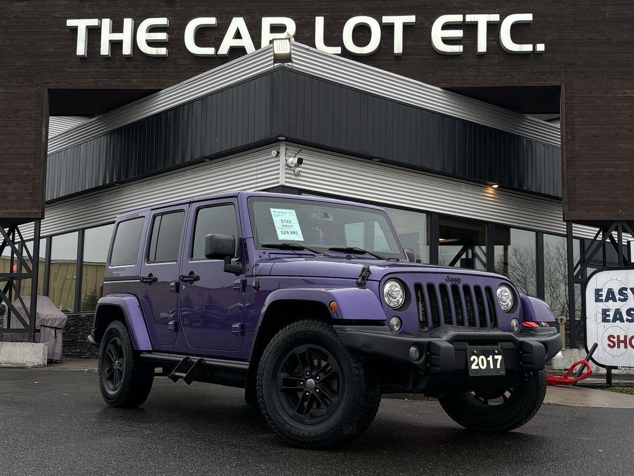 Used 2017 Jeep Wrangler Unlimited Sahara HEATED SEATS, CRUISE CONTROL, BLUETOOTH, SIRIUS XM, REMOVABLE TOP! for sale in Sudbury, ON