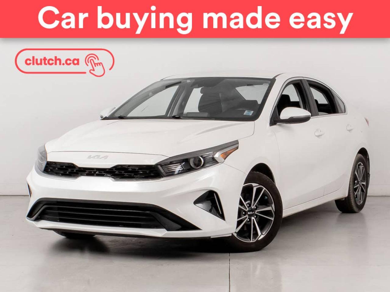 NO ACCIDENTS / CLEAN CARFAX / Remote Keyless Entry, Apple CarPlay & Android Auto, Rearview Camera and more!<br> <br>Clutch is the largest online used car retailer in Canada, delivering a seamless, hassle-free car-buying experience to drivers everywhere. Shop hundreds of used cars online, get the right one delivered to your door, and enjoy peace of mind with our optional 10-Day Money-Back Guarantee. How sweet is that? To learn more, visit clutch.ca.<br> <br>The top features for this 2022 Kia Forte include:<br> <br>Remote Keyless Entry<br>Apple CarPlay & Android Auto<br>Rearview Camera<br>A/C<br>Heated Front Seats<br>Heated Steering Wheel<br>Wireless Phone Charger<br>Cruise Control<br> <br>Seamless home delivery - Delivery anywhere in Nova Scotia, anywhere on PEI, and East of Fredericton, New Brunswick. Available on select packages.<br> <br>Try it out for 10 days - If you do not like it, we will take it back. Available on select packages.<br> <br>Quality assured - Rigorous 210-point inspection and reconditioning process.<br> <br>Peace of mind - Optional 3-month Standard Warranty, with additional warranty options available. Plus, every Clutch car comes with a 2-year MVI.<br> <br>Haggle-free - No haggling or hard sells.<br> <br>100% Transparency - Full inspection reports on every car, including high-res photography and a free Carfax report.<br> <br>Listed price is for cash purchase only and does not include taxes, Shipping Fees (if applicable), Delivery Fees (if applicable), government licensing fees. 10-day Money Back Guarantee, 3-month Standard Warranty, and home delivery are available with select packages.<br> <br>Previous Provincial Registrations:<br>Nova Scotia<br> <br>Stock # 37583