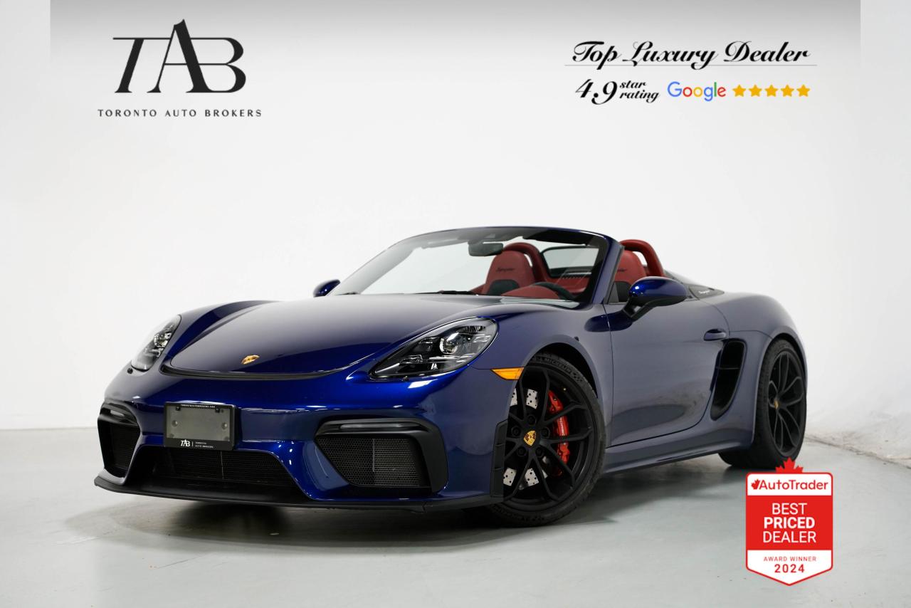 Used 2020 Porsche 718 Spyder ROADSTER | MANUAL | BOSE | 20 IN WHEELS for sale in Vaughan, ON