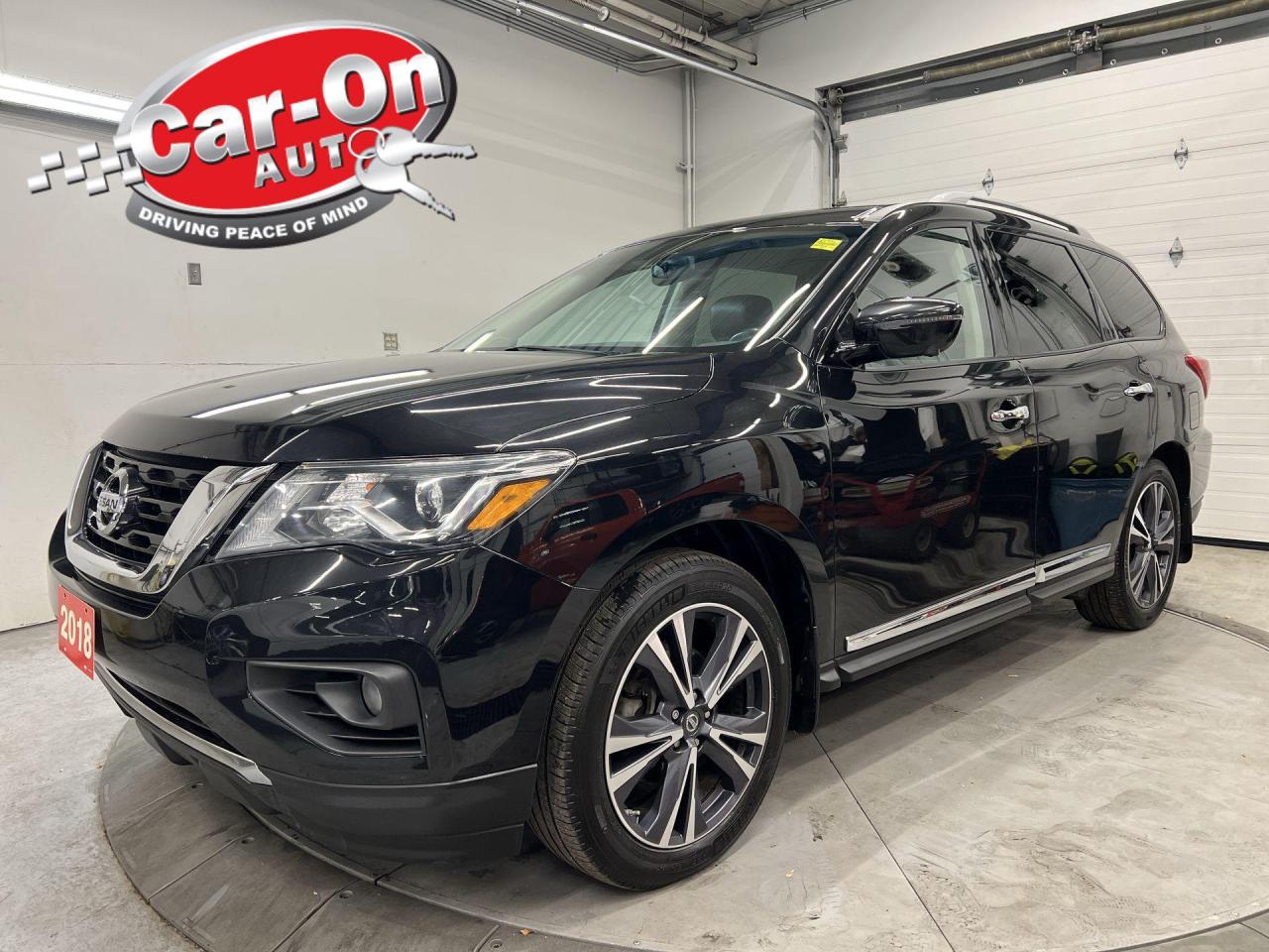 Used 2018 Nissan Pathfinder PLATINUM 4x4| DUAL DVD | 7-PASS |LEATHER |LOW KMS! for sale in Ottawa, ON